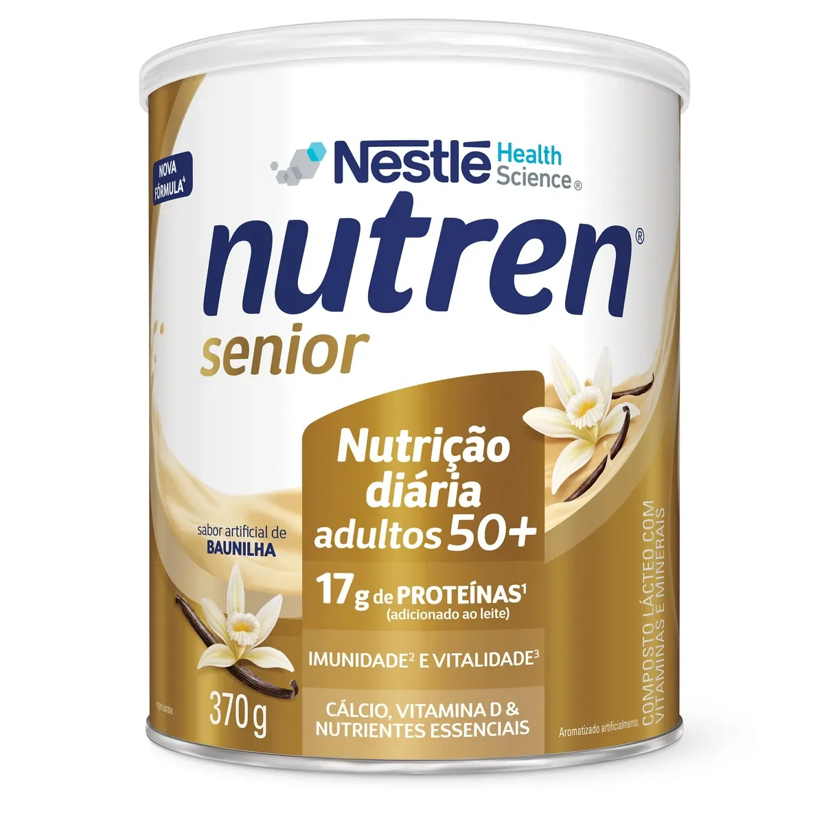 Suplemento Alimentar Nutren Sênior 50+ Baunilha 370g - imagem 1