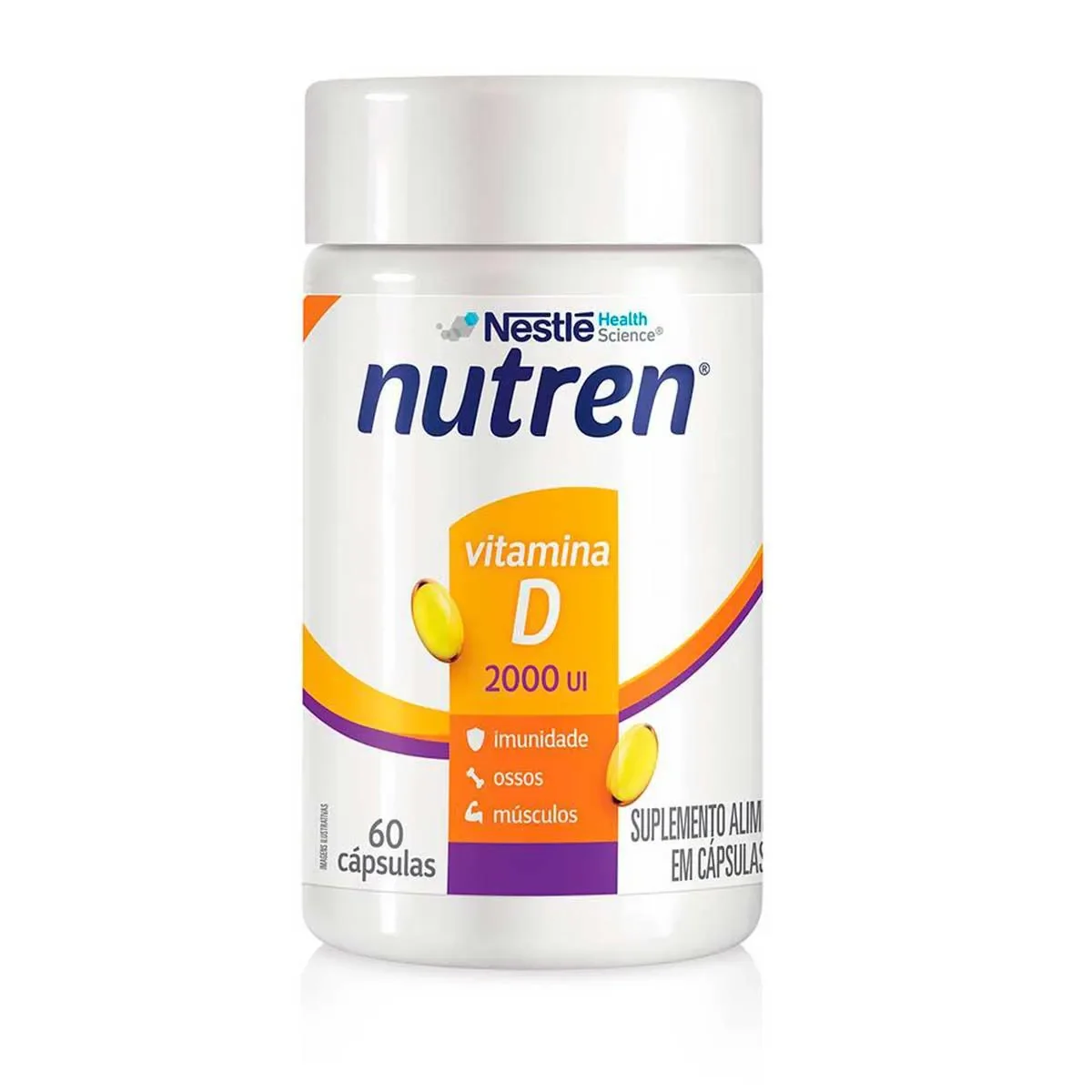 Vitamina D 2.000UI Nutren 60 cápsulas - imagem 1