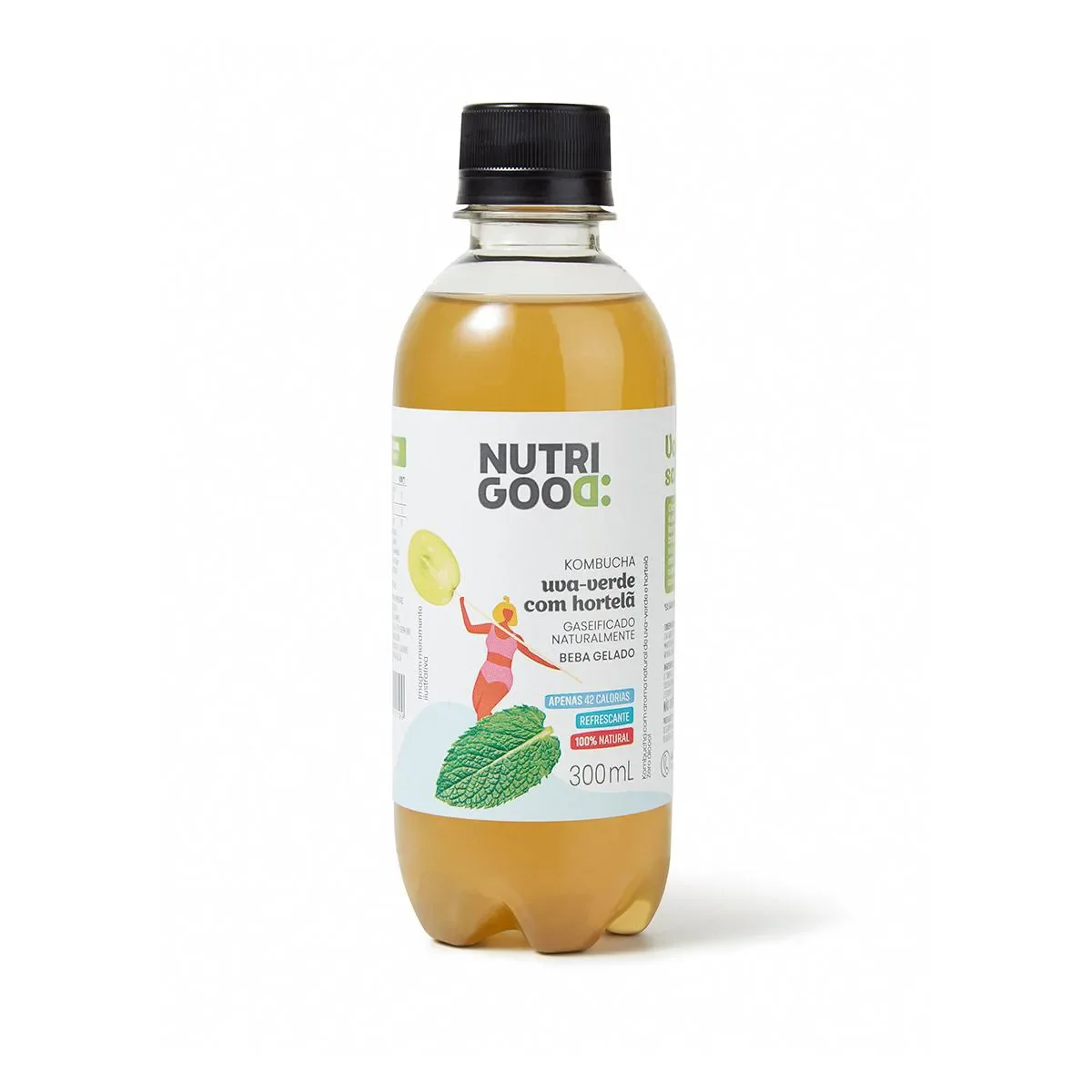 Kombucha Uva Verde com Hortelã Nutrigood 300ml - imagem 1