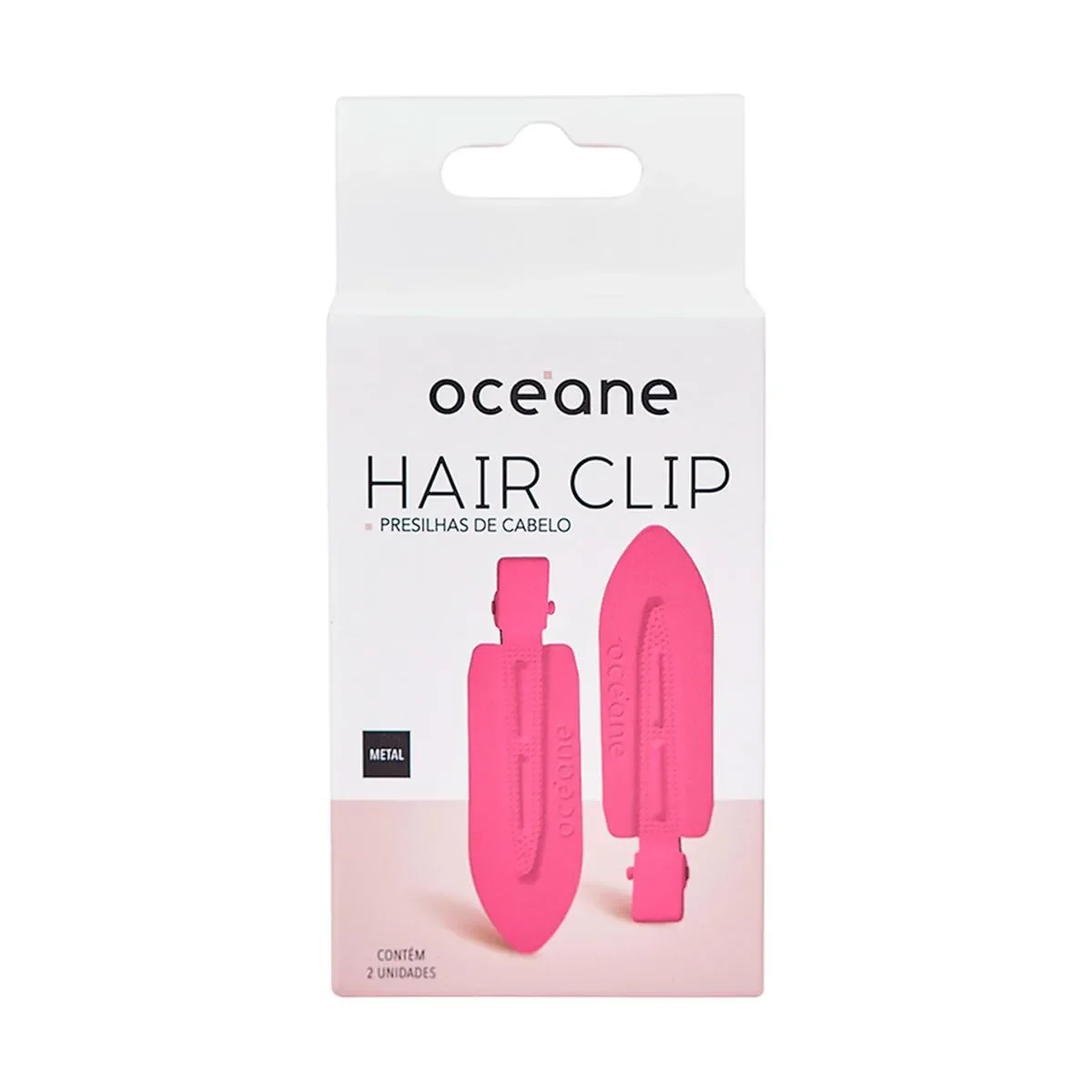 Presilhas de Cabelo Océane Hair Clip Pink 2 unidades - imagem 1
