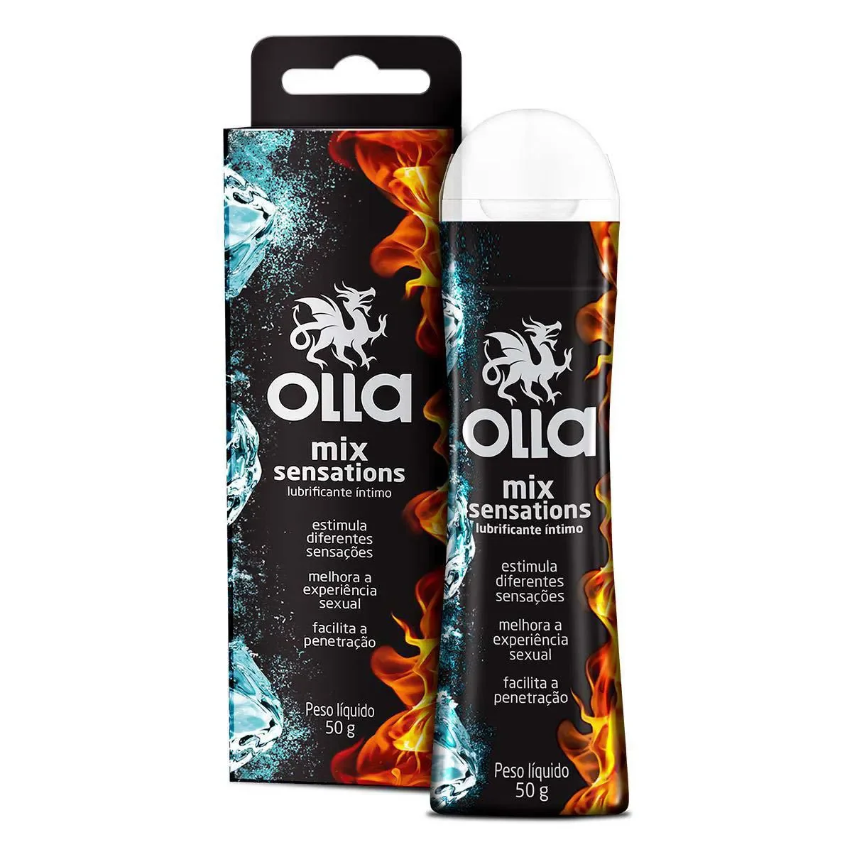 Lubrificante Íntimo Olla Mix Sensations com 50g - imagem 1