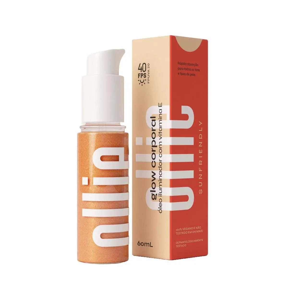 Óleo Iluminador Glow Corporal Ollie FPS 40 60ml - imagem 1