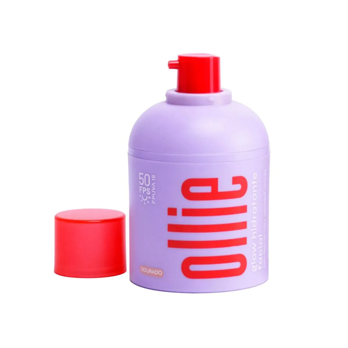 Glow Hidratante Facial Ollie FPS 50 30ml - Dourado - imagem 1