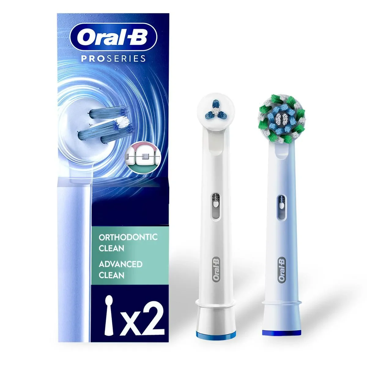 Refil Escova de Dente Elétrica Oral-B PRO Series Orthodontic Clean 2 unidades - imagem 1