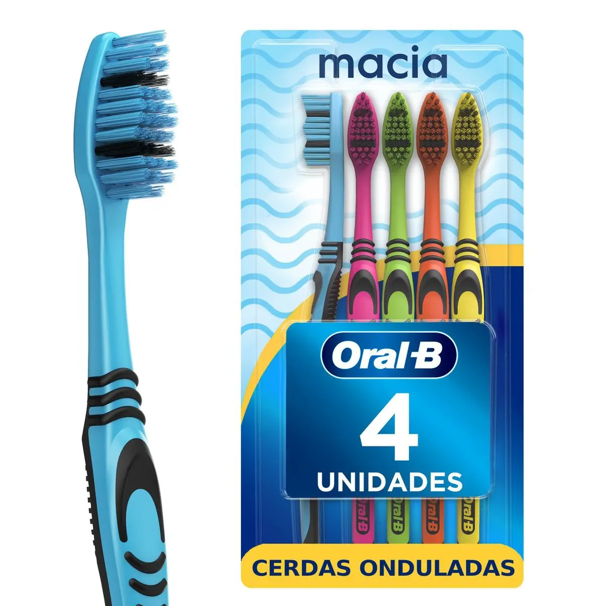 Escova de Dente Oral-B Color Collection Pack Família 5 unidades - imagem 1