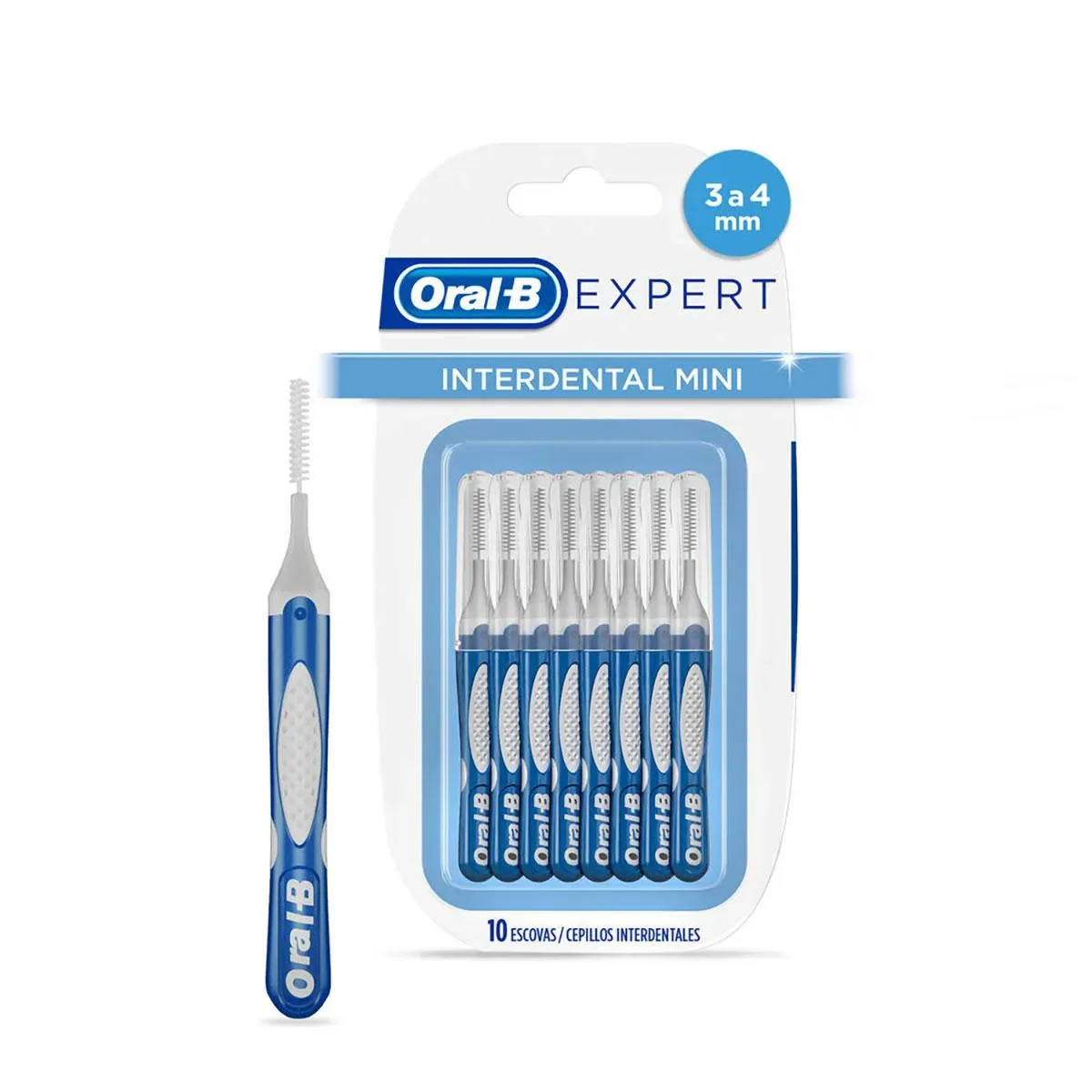 Escova de Dente Interdental Oral-B Expert Mini 3 a 4mm com 10 unidades - imagem 1