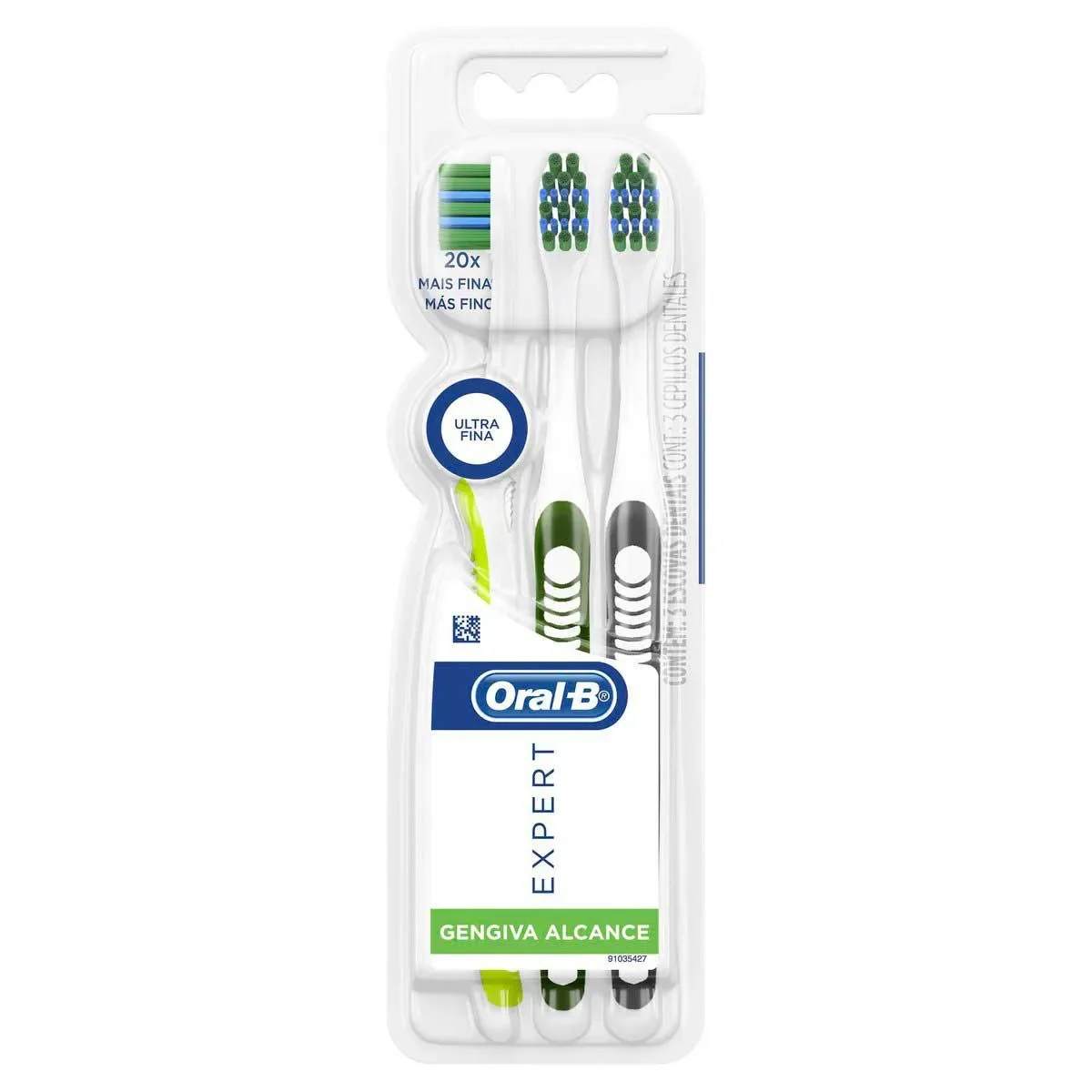 Escova de Dente Oral-B Expert Gengiva Alcance Ultra FIna com 3 unidades - imagem 1
