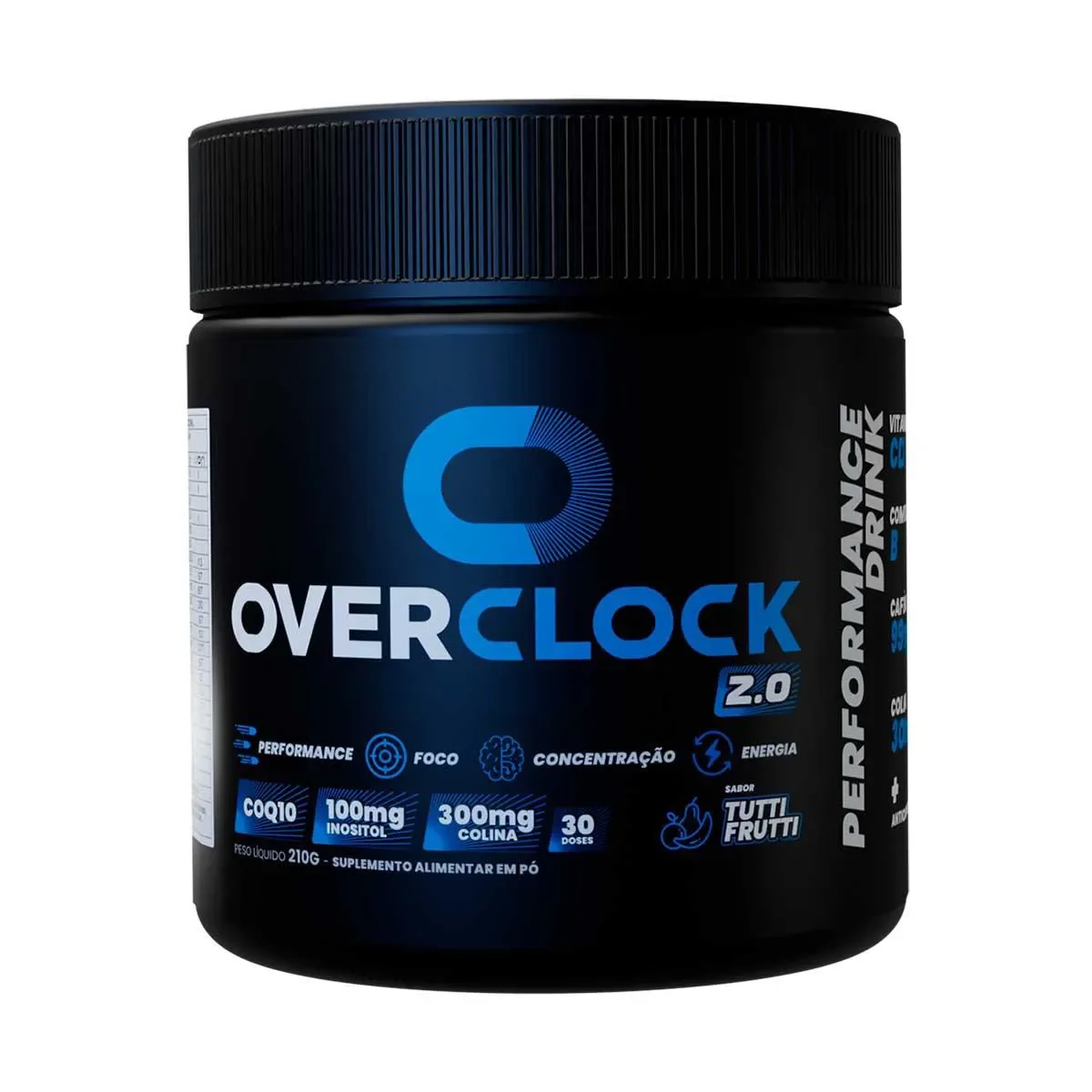 Suplemento Overclock 2.0 Tutti Frutti 210g - imagem 1
