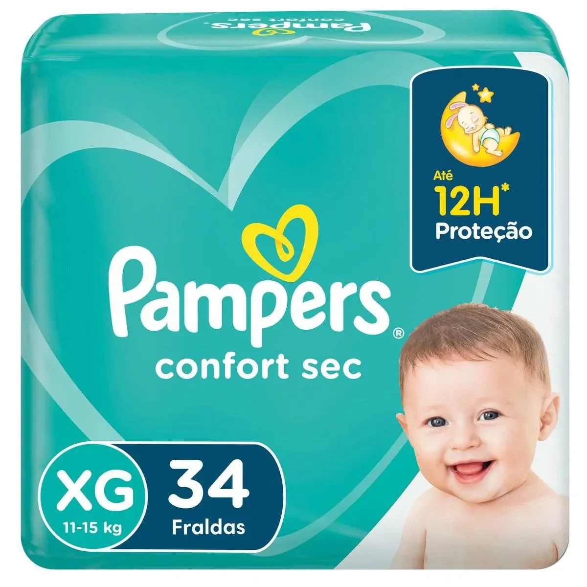 Fralda Pampers Confort Sec XG 34 unidades - imagem 1