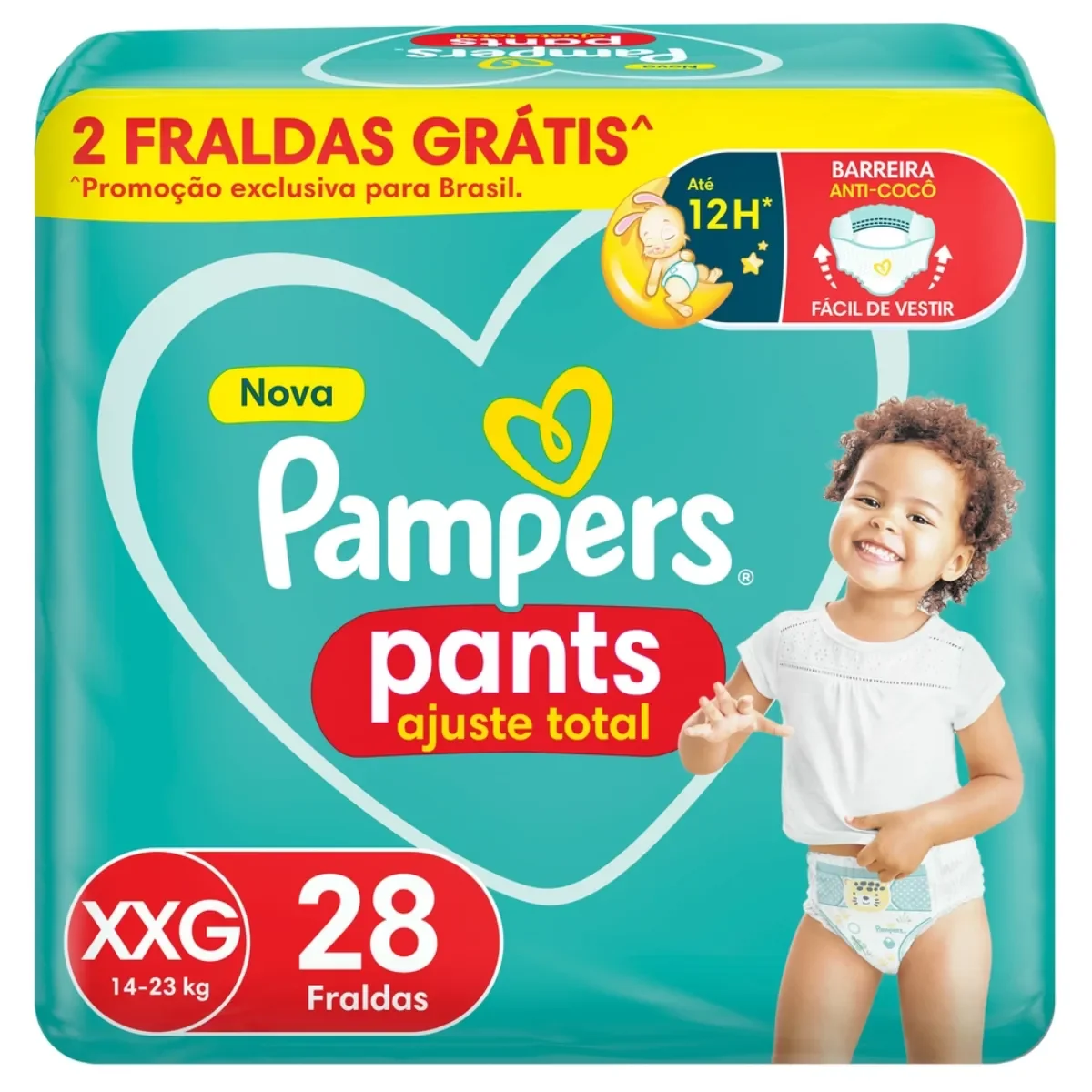 Fralda Pampers Pants Ajuste Total XXG 28 unidades - imagem 1