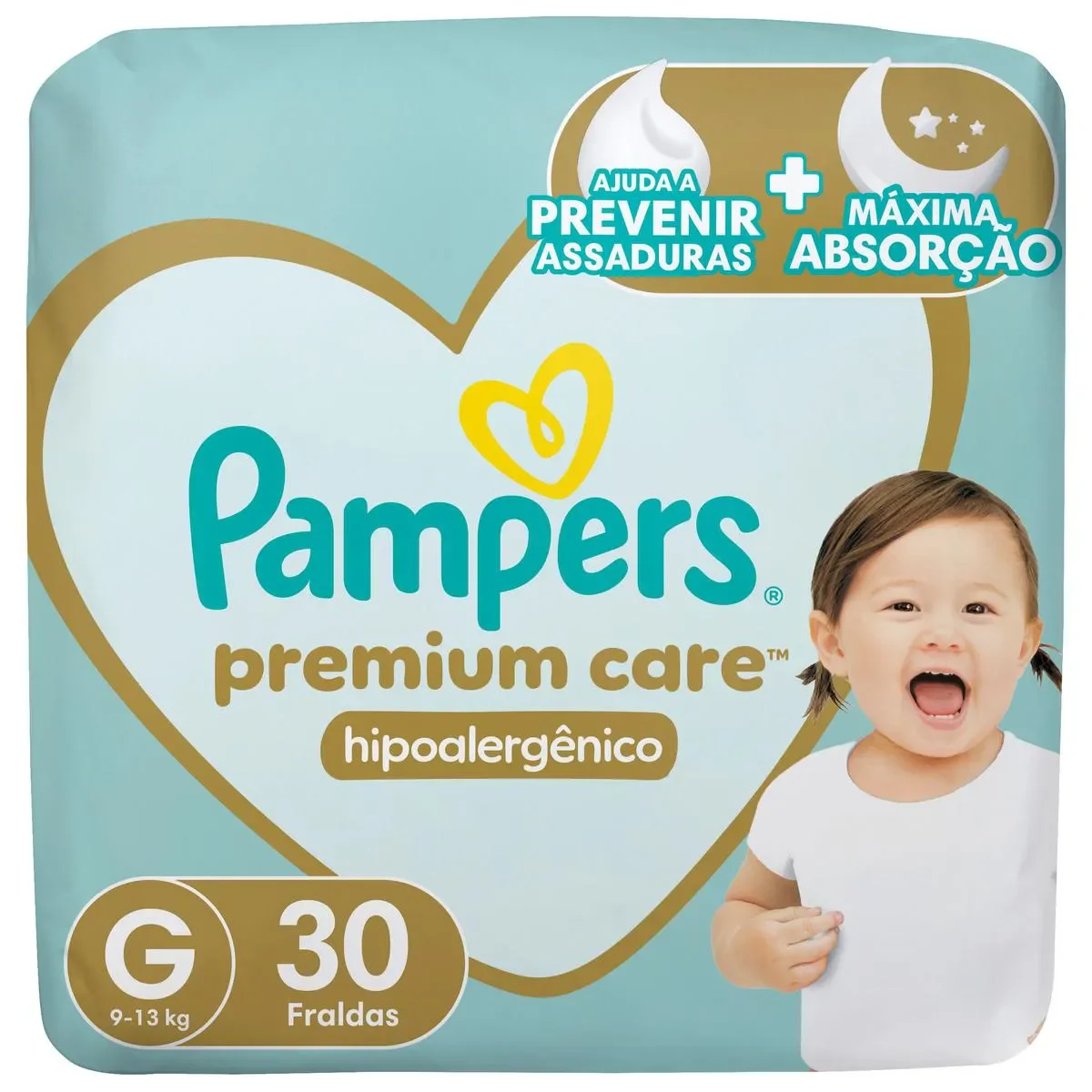 Fralda Pampers Premium Care 30 unidades - imagem 1