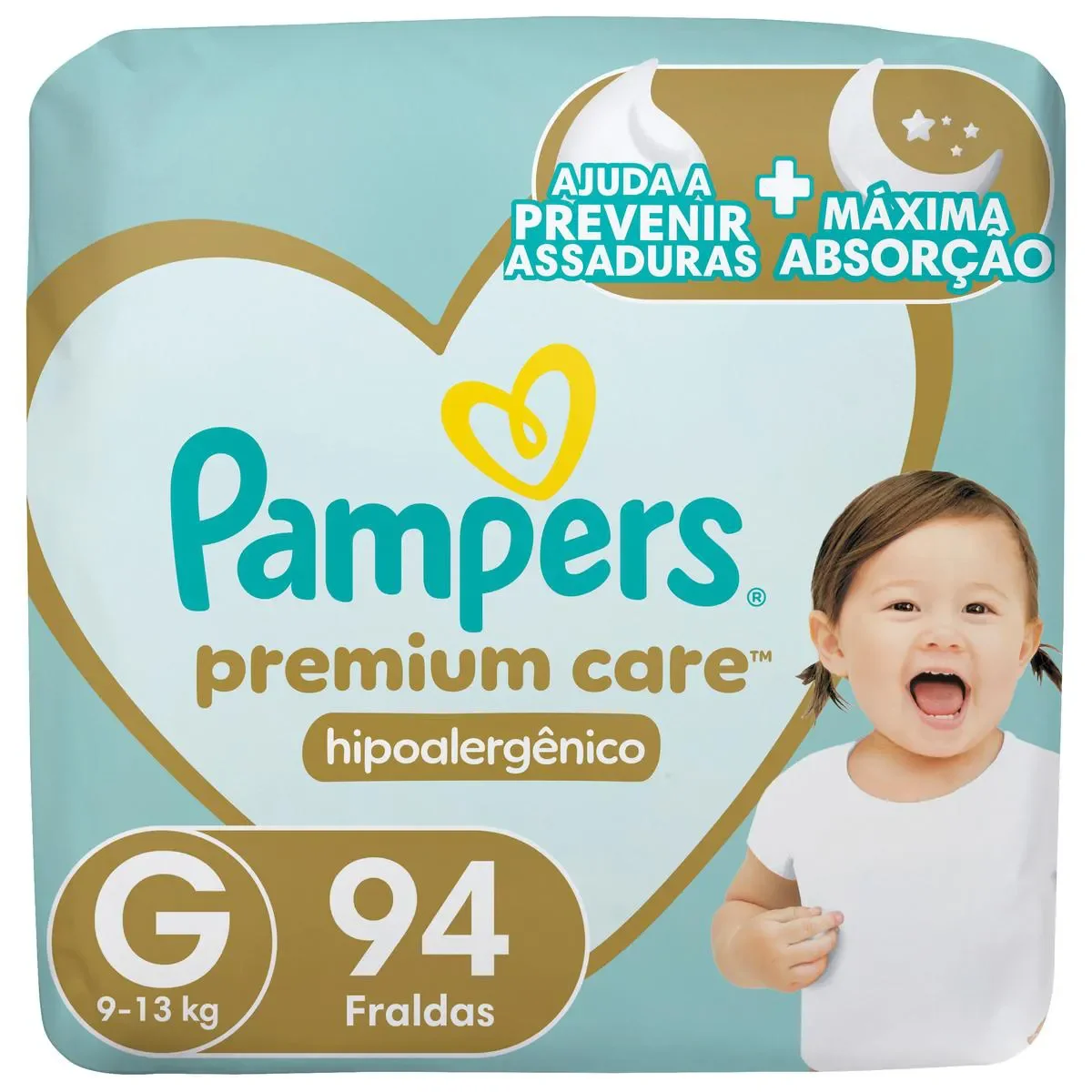 Fralda Pampers Premium Care 94 unidades - imagem 1