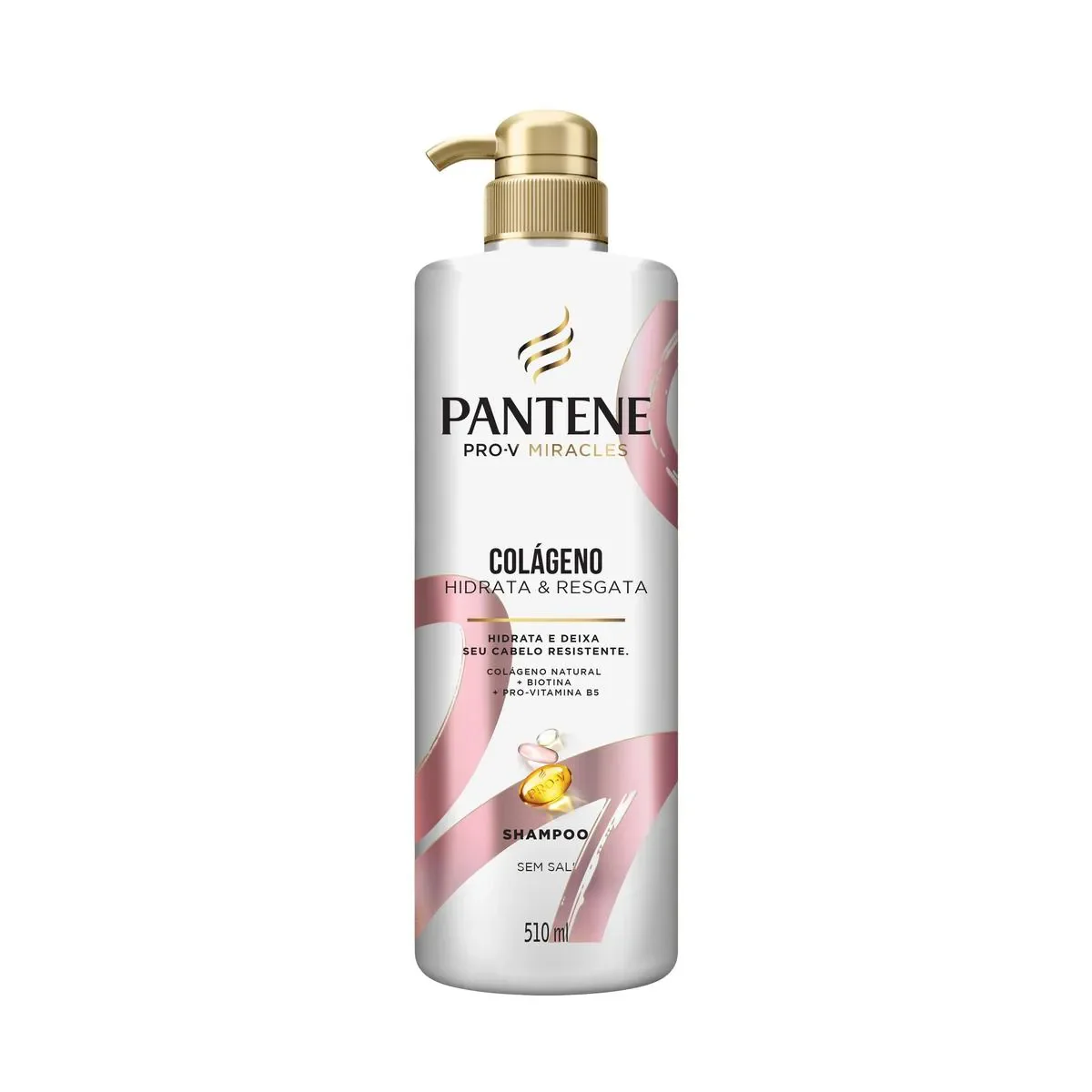 Shampoo Pantene Pro-V Miracles Colágeno Hidrata e Resgata 510ml - imagem 1