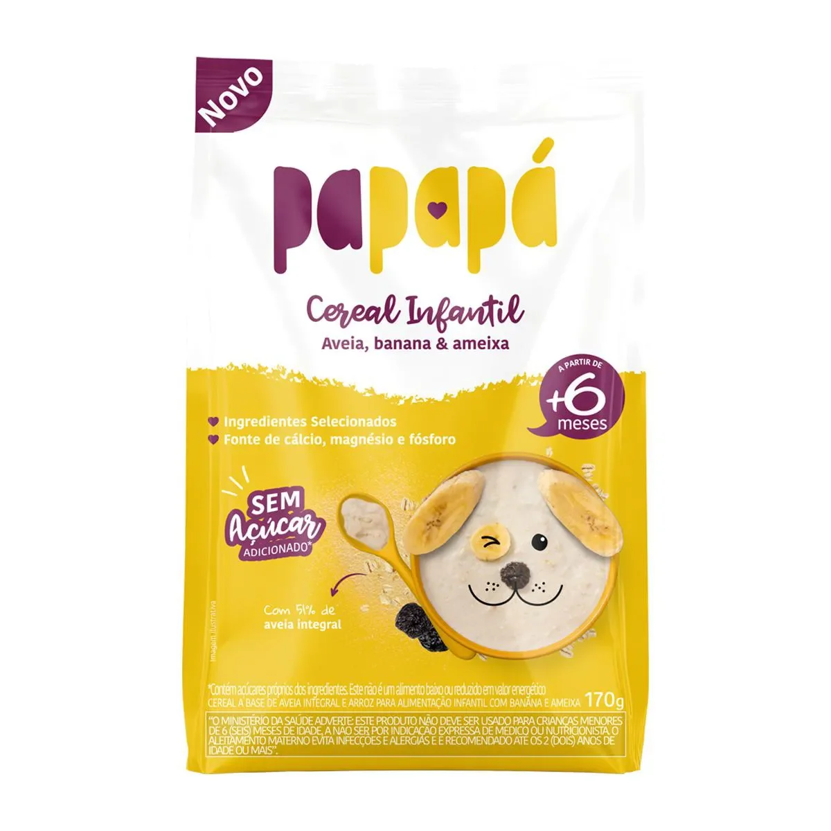 Cereal Infantil Integral Papapá 170g - imagem 1