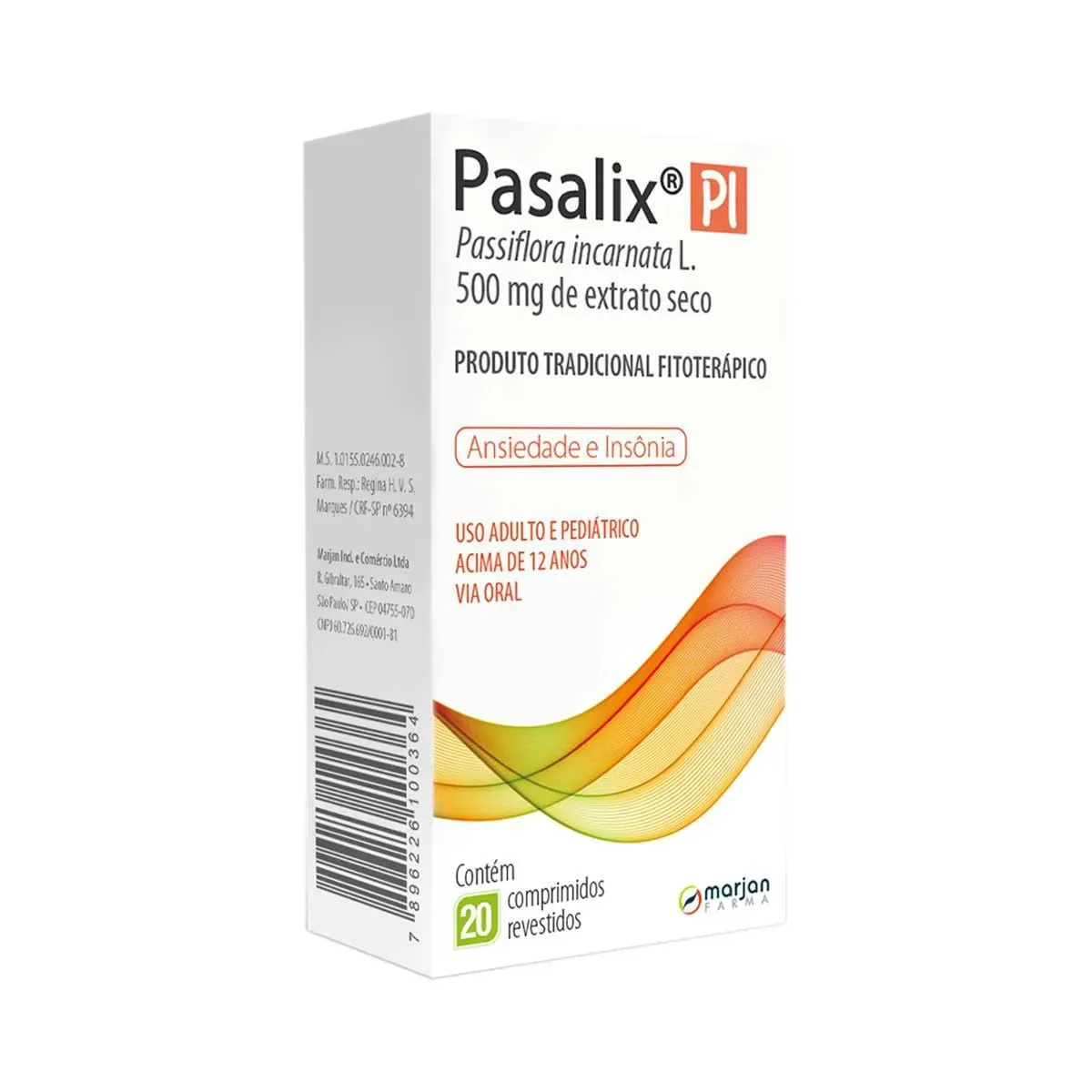 Pasalix PI 500mg com 20 comprimidos - imagem 1