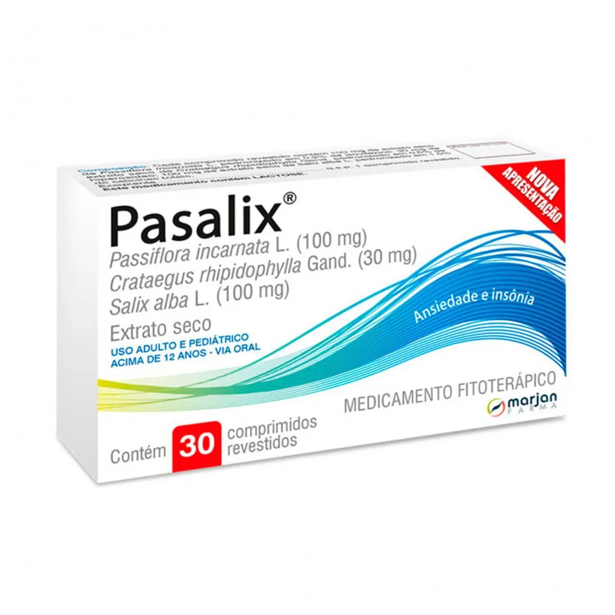 Pasalix Passiflora Incarnata 100mg 30 comprimidos - imagem 1