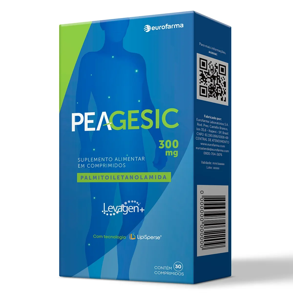 Peagesic Palmitoiletanolamida 300mg 30 comprimidos - imagem 1