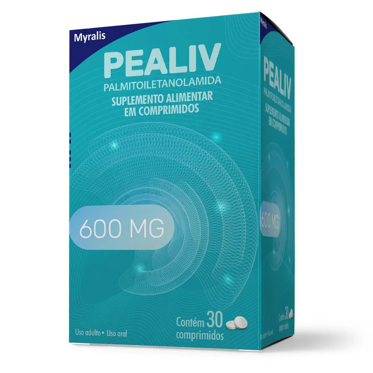 Suplemento Alimentar Pealiv 600mg com 30 Comprimidos - imagem 1