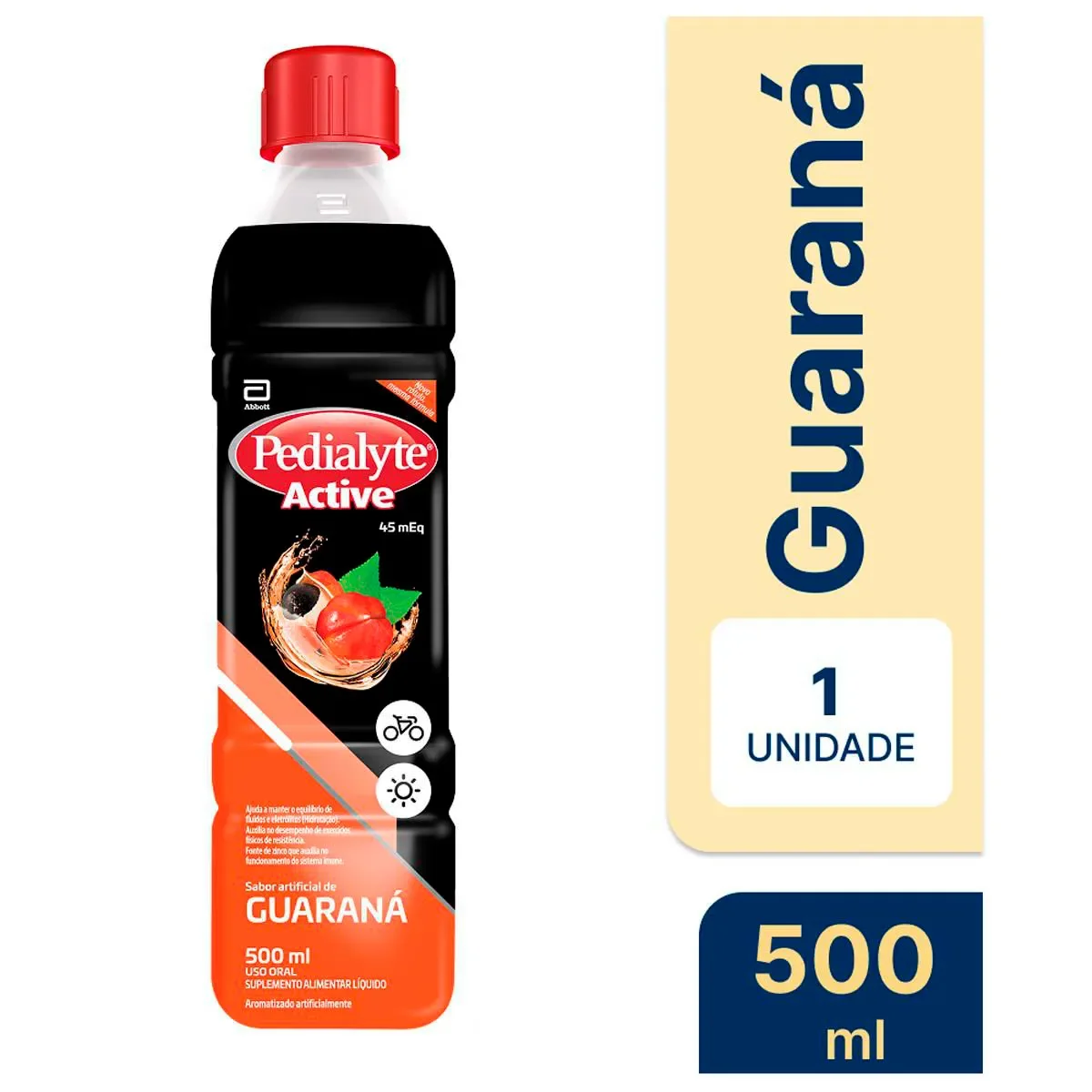 Pedialyte Active Guaraná 500ml - imagem 1