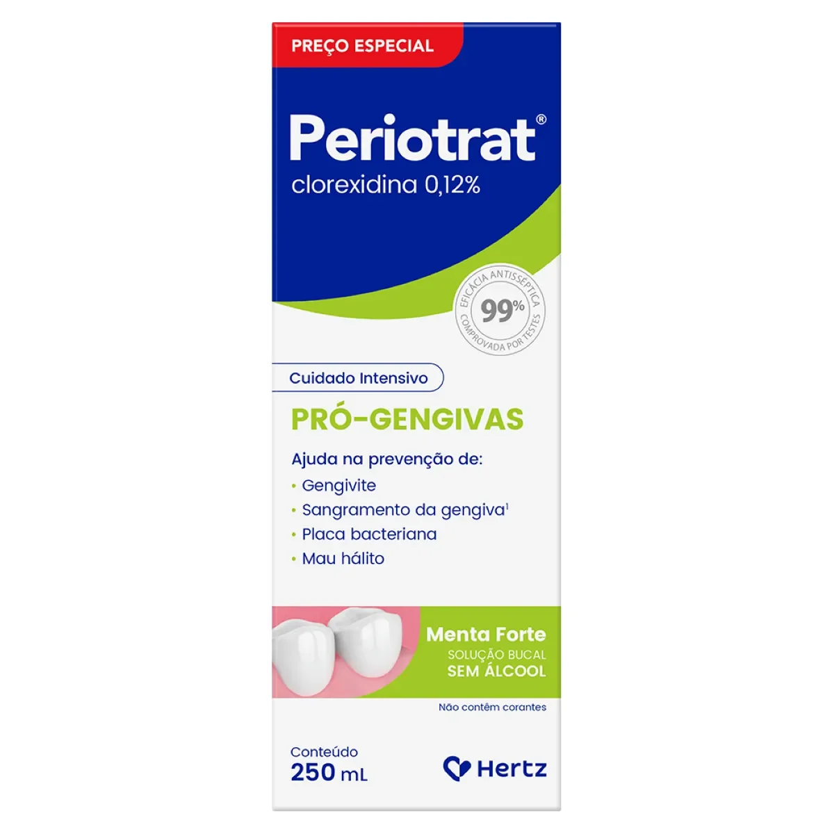 Solução Bucal Periotrat Sem Álcool Sabor Menta Forte - imagem 1