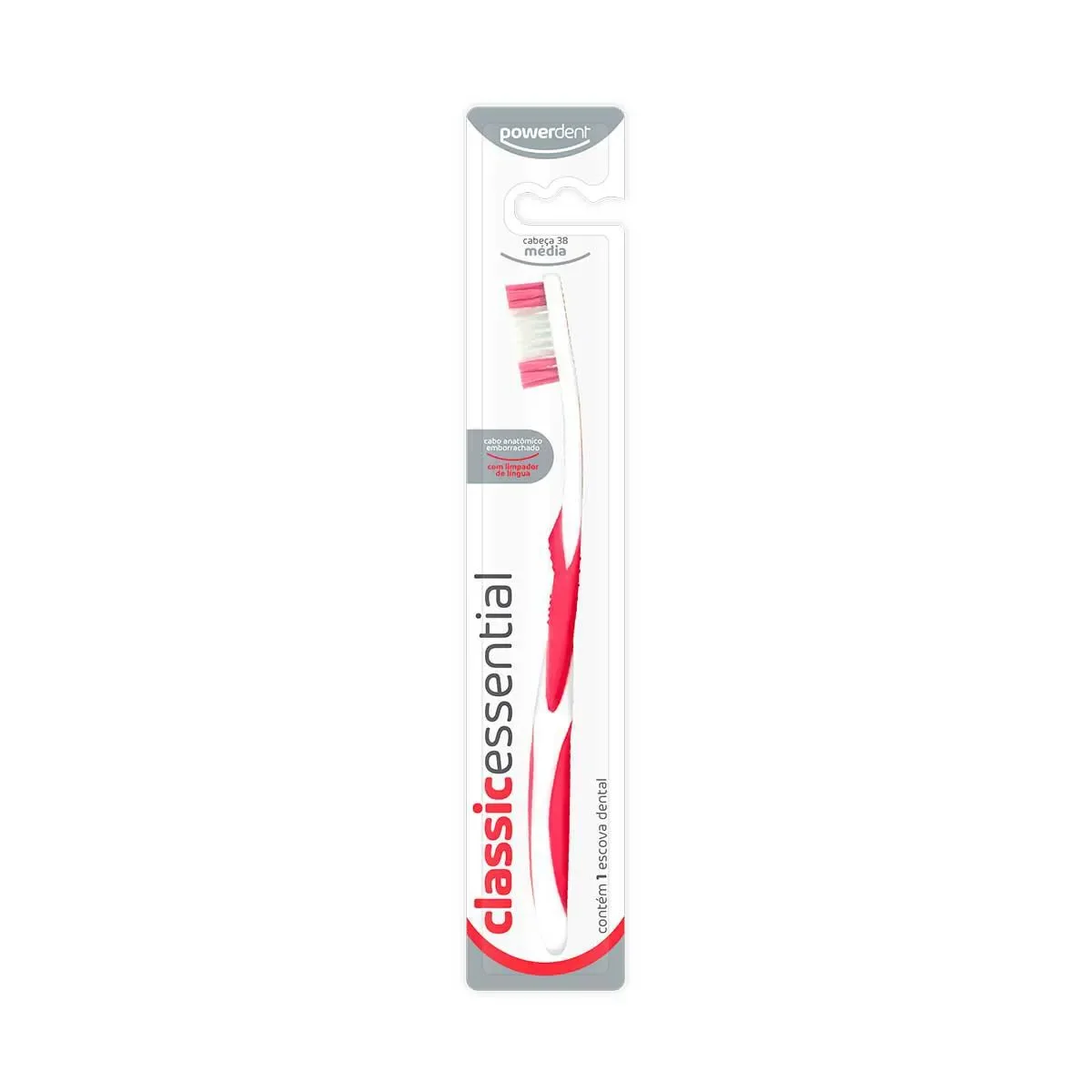 Escova de Dente Powerdent Classic Essential Média com 1 Unidade - imagem 1