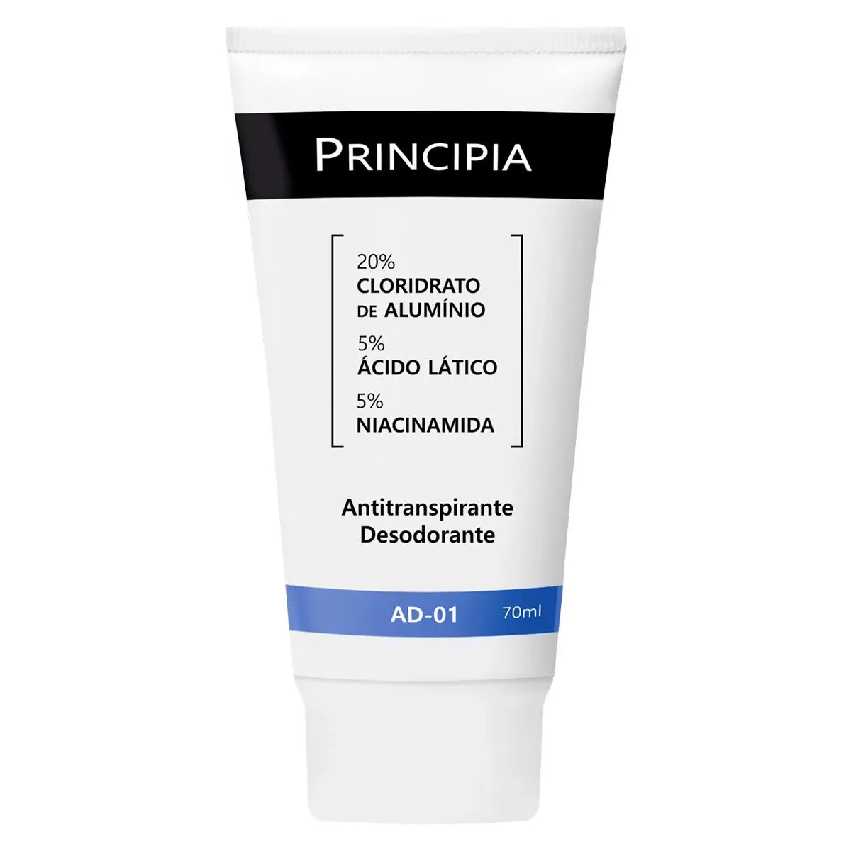 Desodorante Antitranspirante Creme Principia Skincare AD-01 Ácido Lático + Niacinamida 70ml - imagem 1