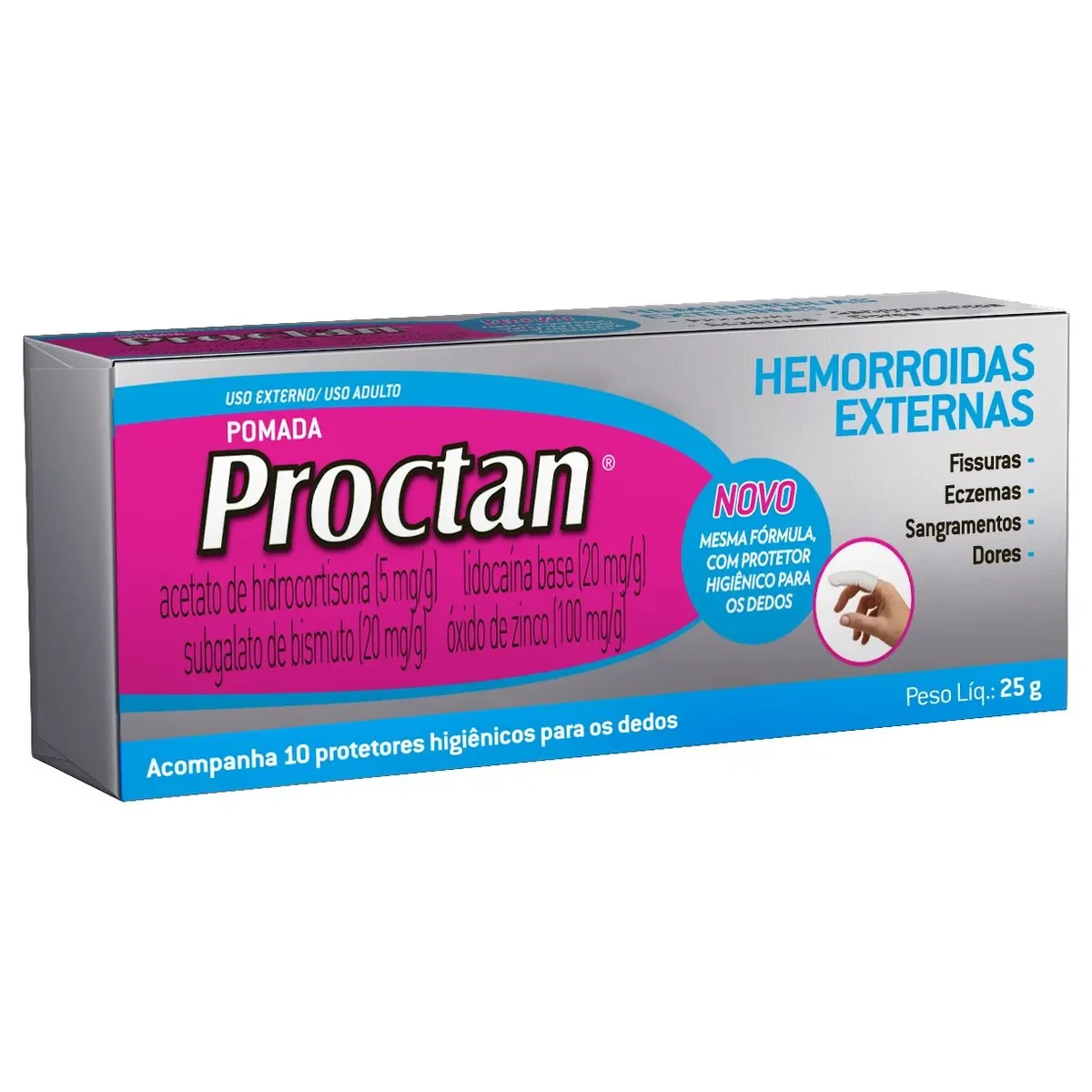 Proctan Pomada 25g - 10 protetores - imagem 1