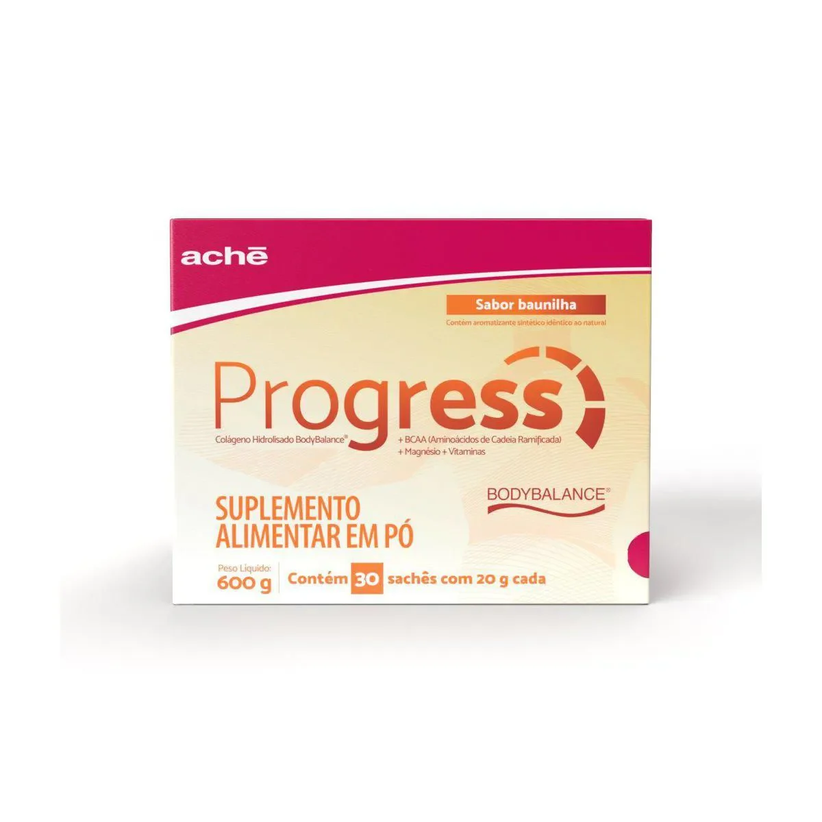 Suplemento Alimentar em Pó Progress 20mg com 30 sachês - imagem 1
