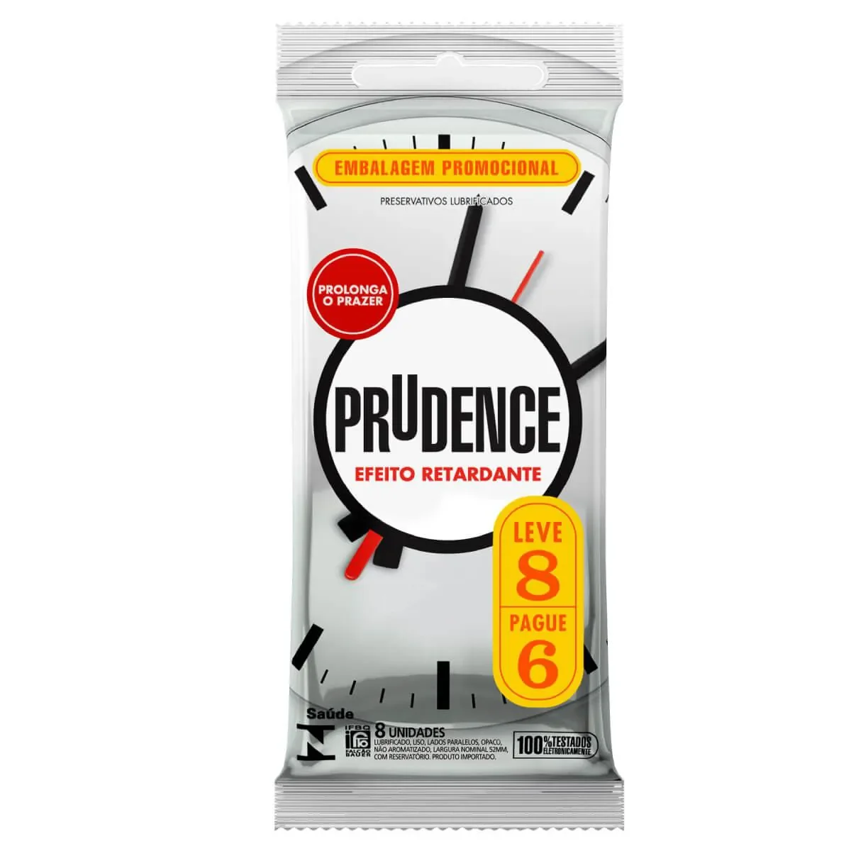 Camisinha Prudence Efeito Retardante com 8 unidades - imagem 1