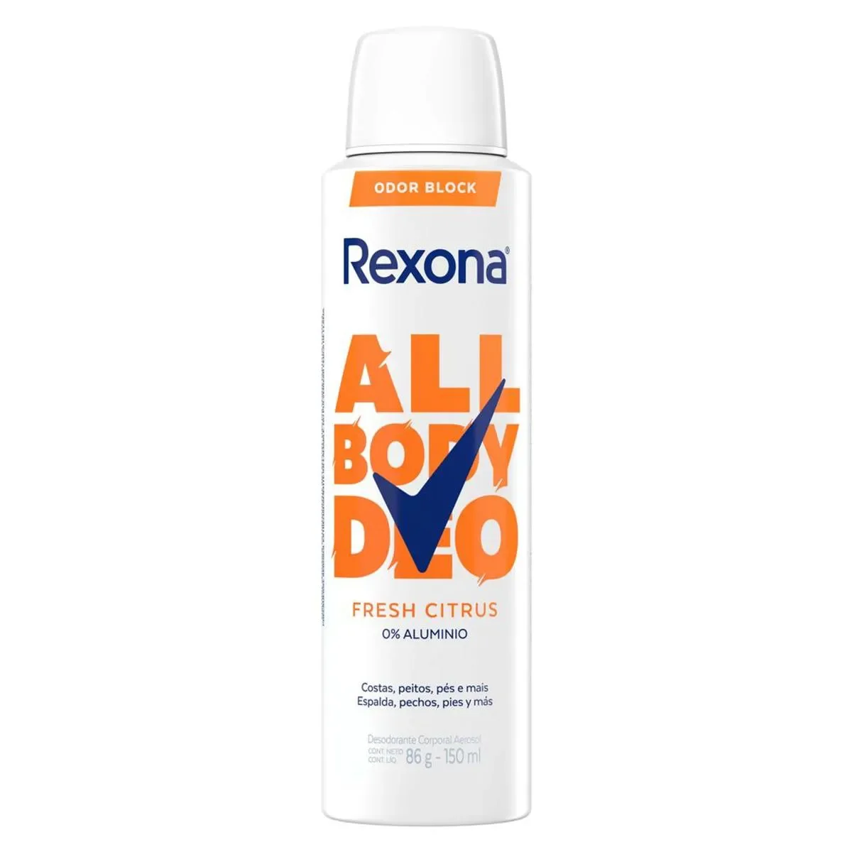 Desodorante Corporal Aerossol Rexona All Body Deo Fresh Citrus 150ml - imagem 1