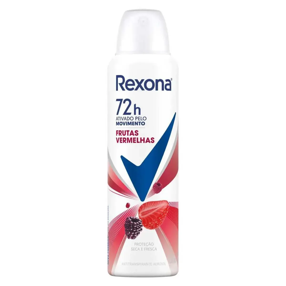 Desodorante Antitranspirante Aerosol Rexona Frutas Vermelhas Feminino 72h 150ml - imagem 1