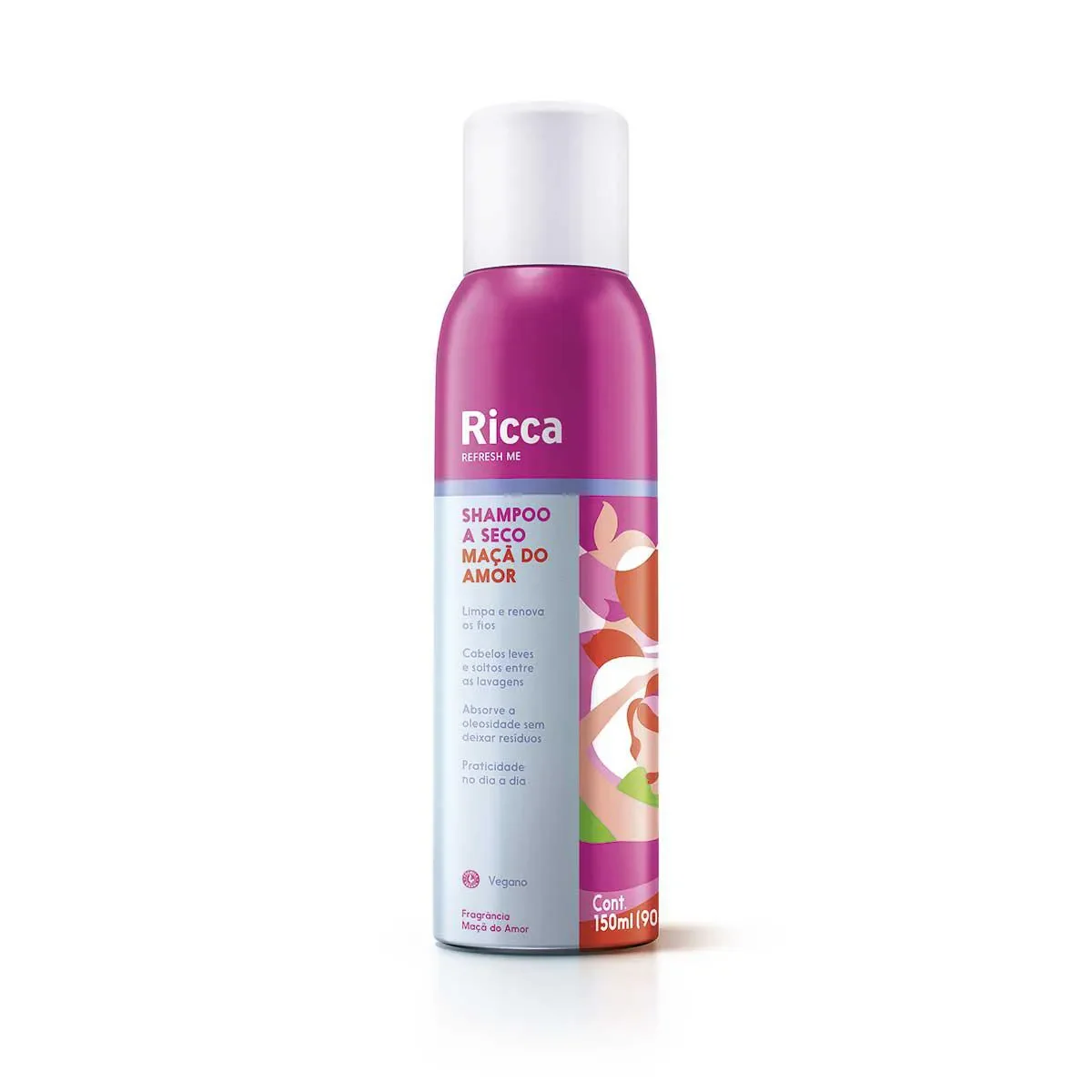 Shampoo a Seco Ricca Maçã do Amor 150ml - imagem 1