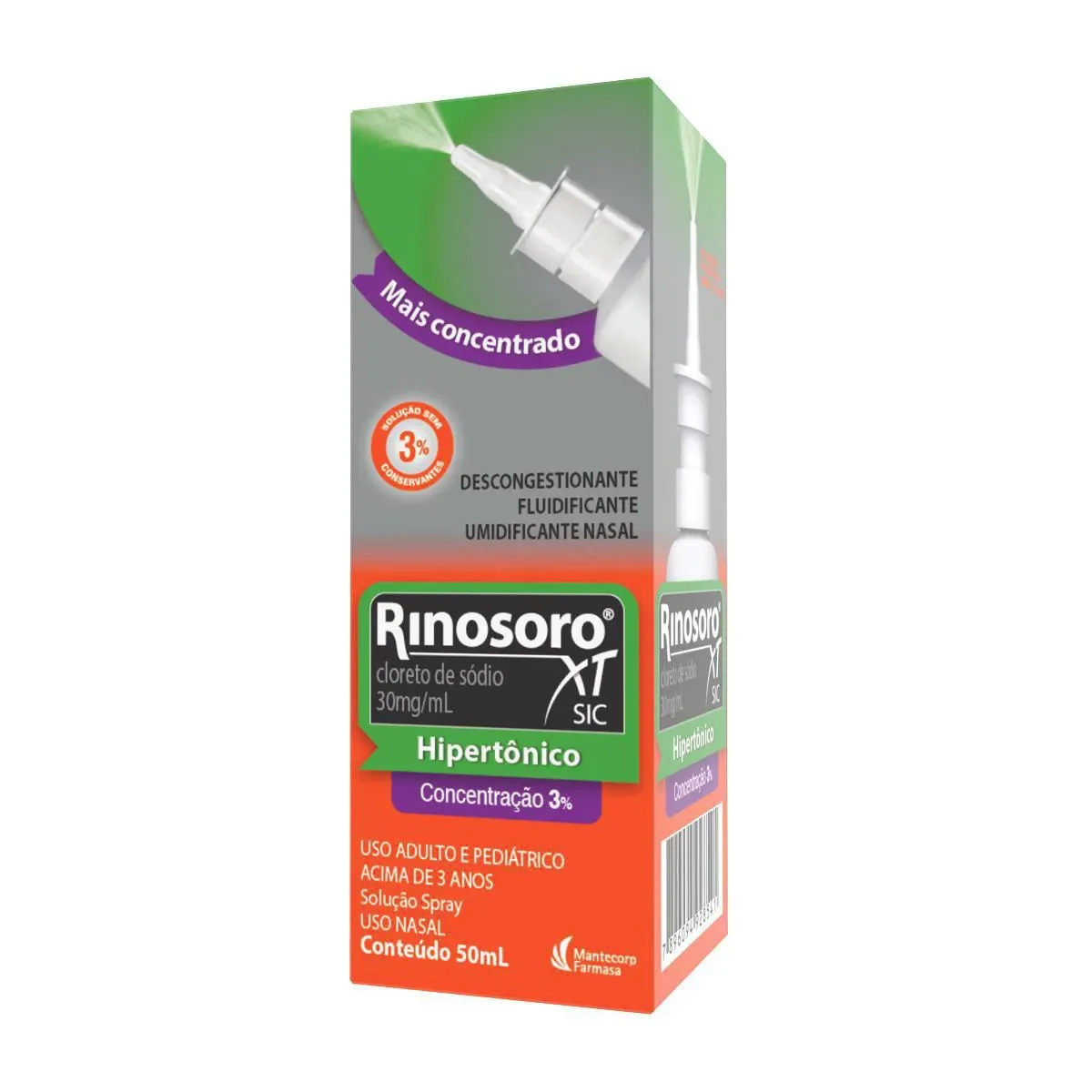 Rinosoro XT Sic 3% Spray Nasal 50ml - imagem 1
