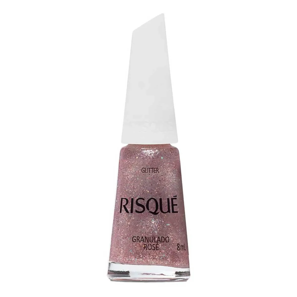 Esmalte Risqué Glitter 8ml - Granulado Rose - imagem 1