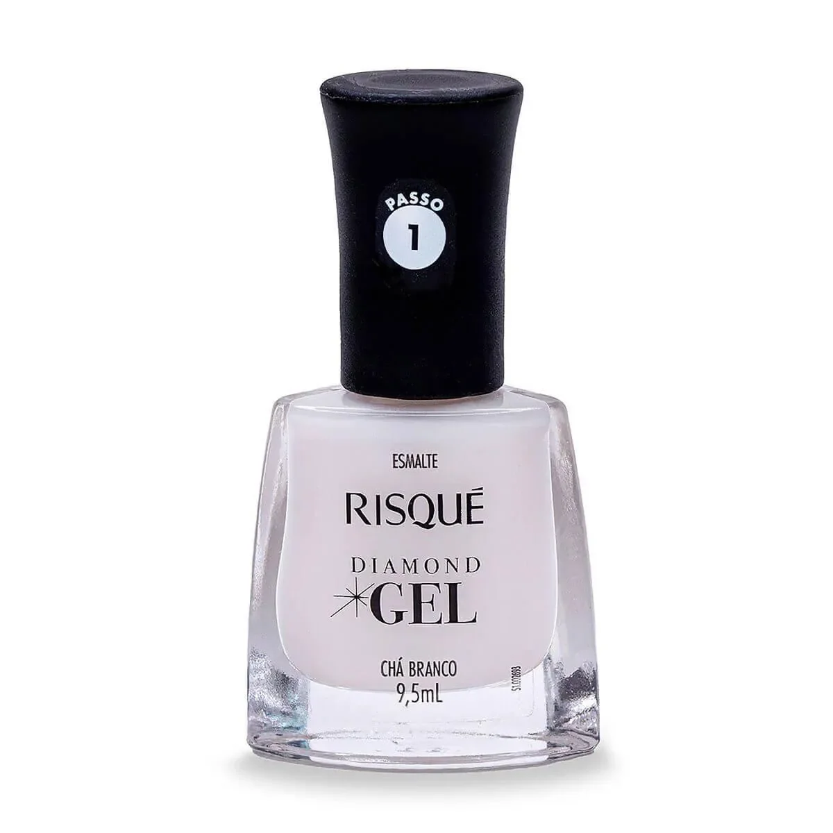 Esmalte Risqué Diamond Gel Chá Branco Hipoalergênico com 9,5ml - imagem 1