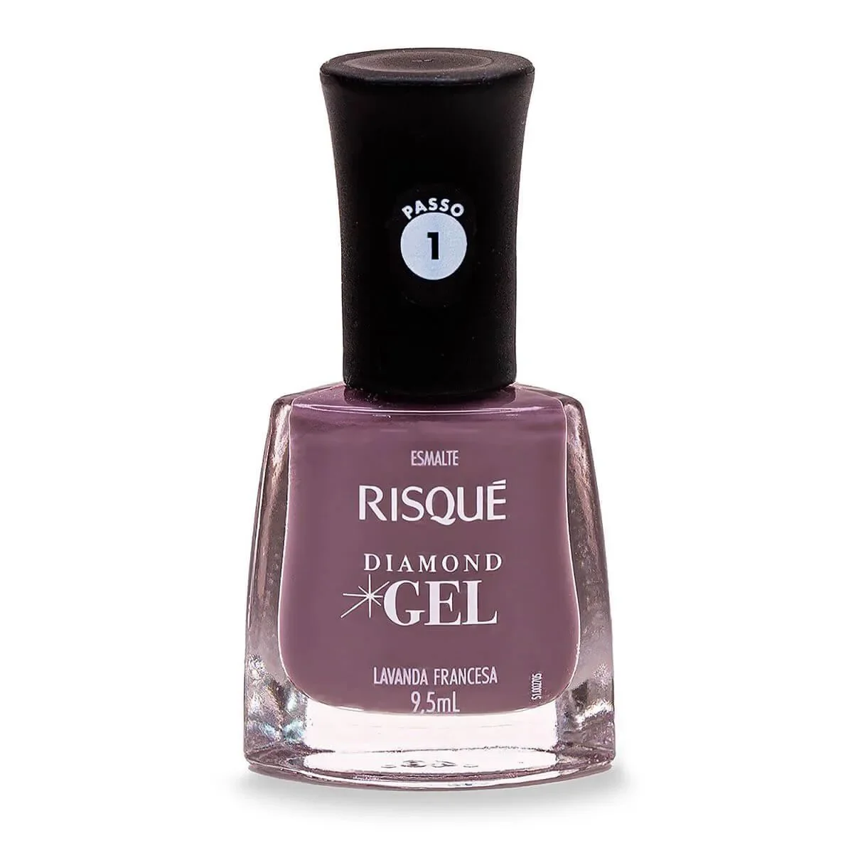 Esmalte Risqué Diamond Gel Lavanda Francesa Hipoalergênico com 9,5ml - imagem 1