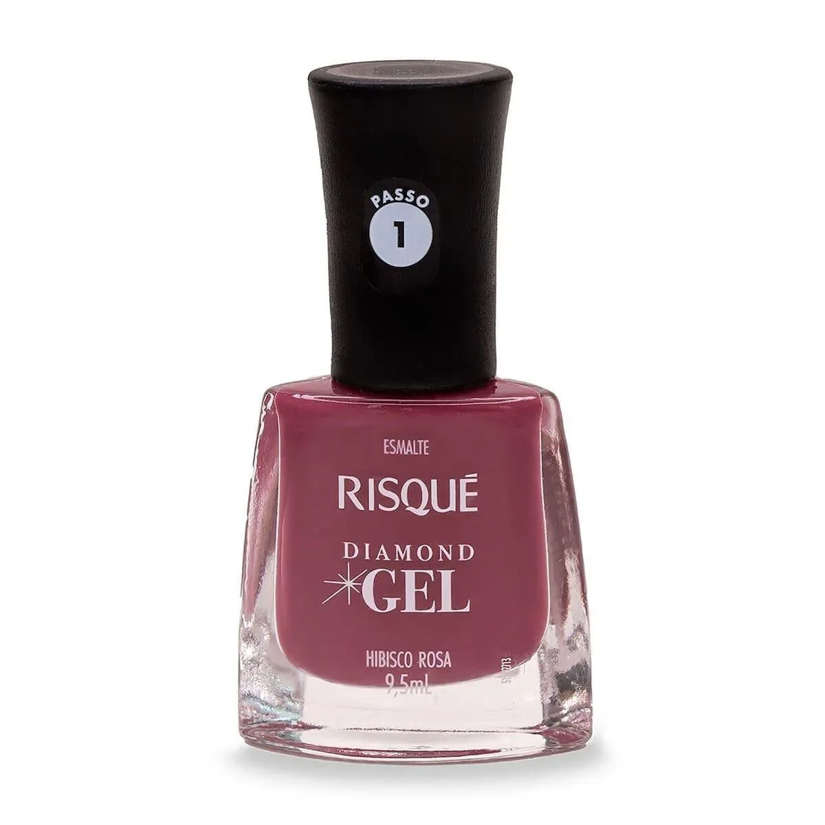 Esmalte Risqué Diamond Gel Hibisco Rosa Hipoalergênico com 9,5ml - imagem 1