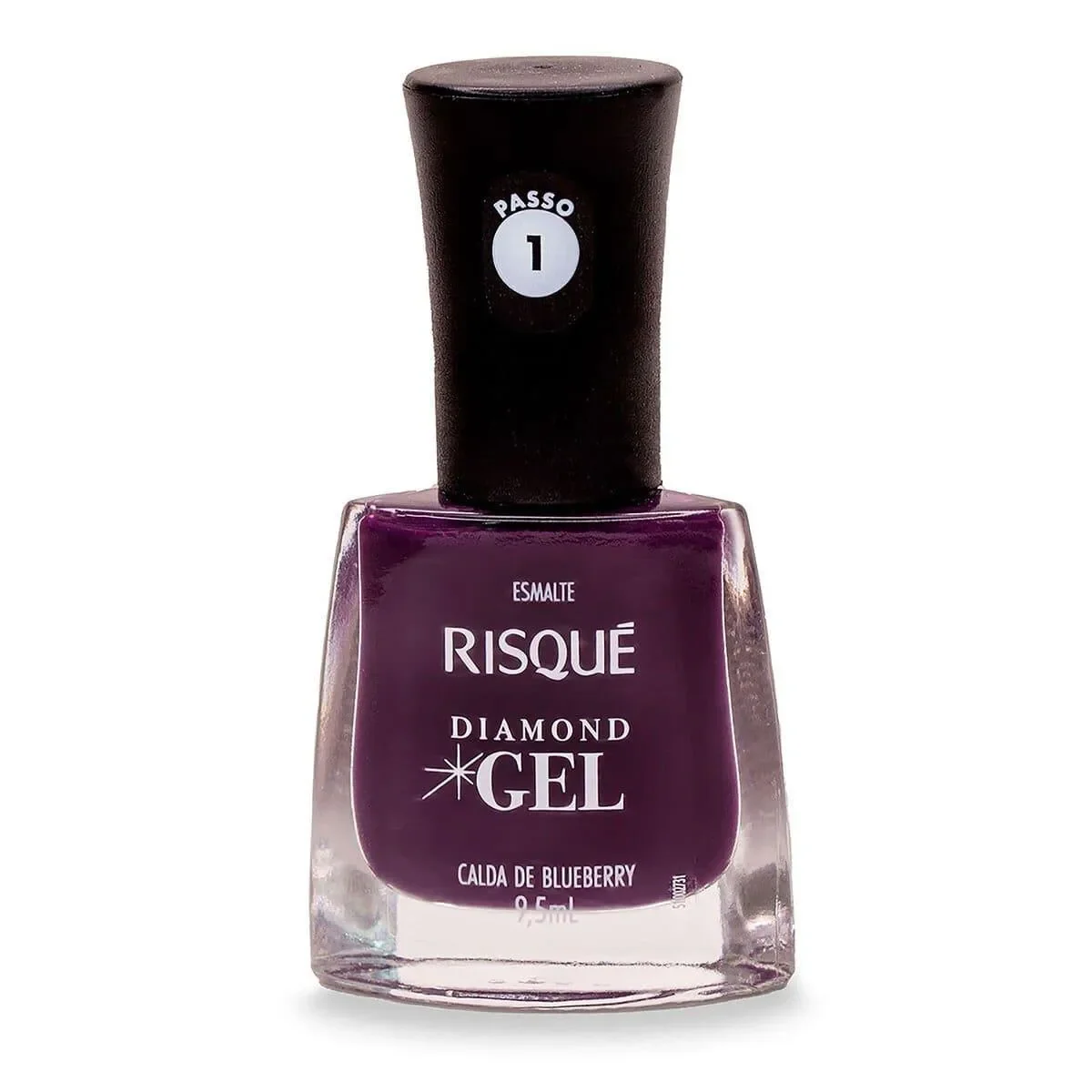 Esmalte Risqué Diamond Gel Calda de Blueberry Hipoalergênico com 9,5ml - imagem 1