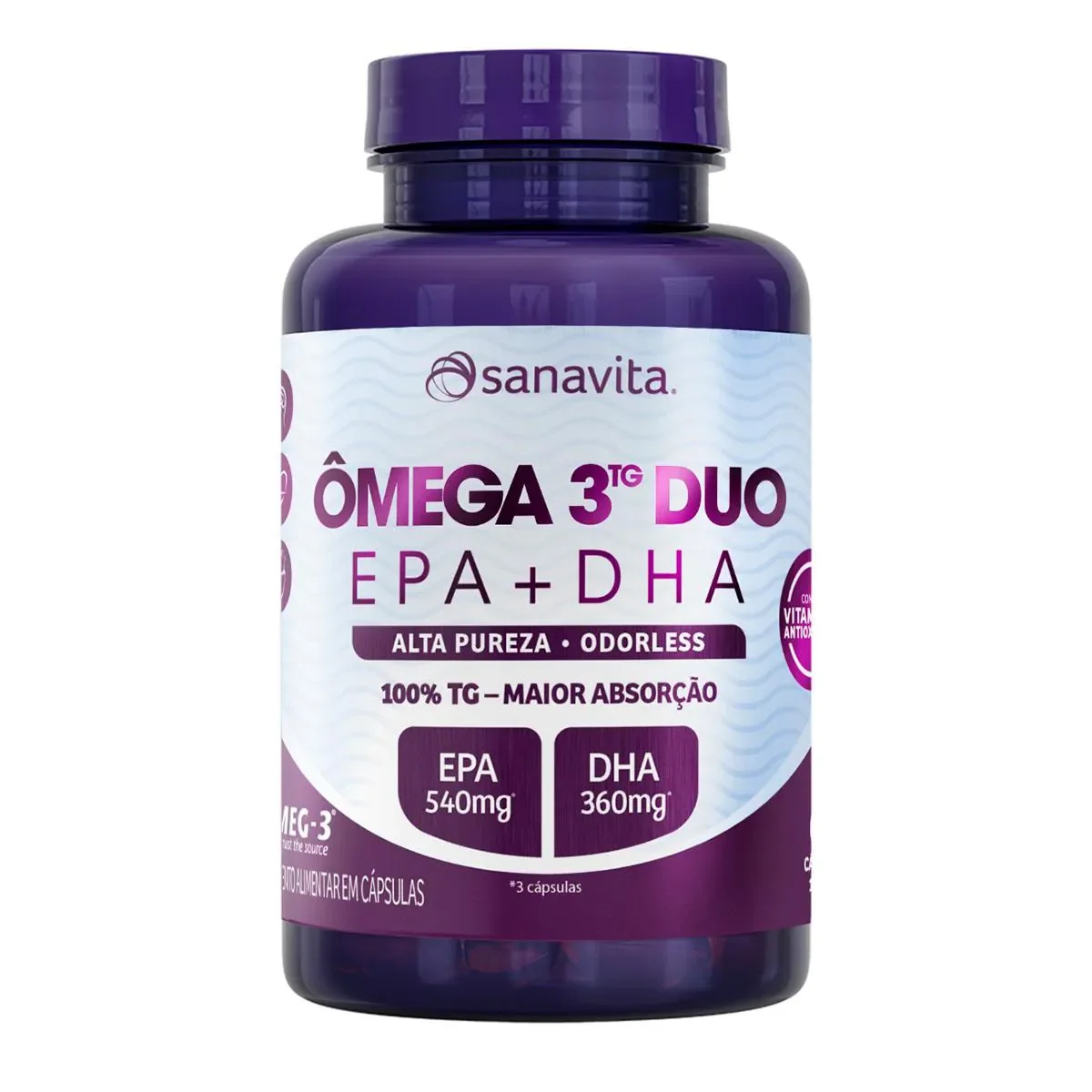 Ômega 3 TG Duo Sanavita 60 cápsulas - imagem 1