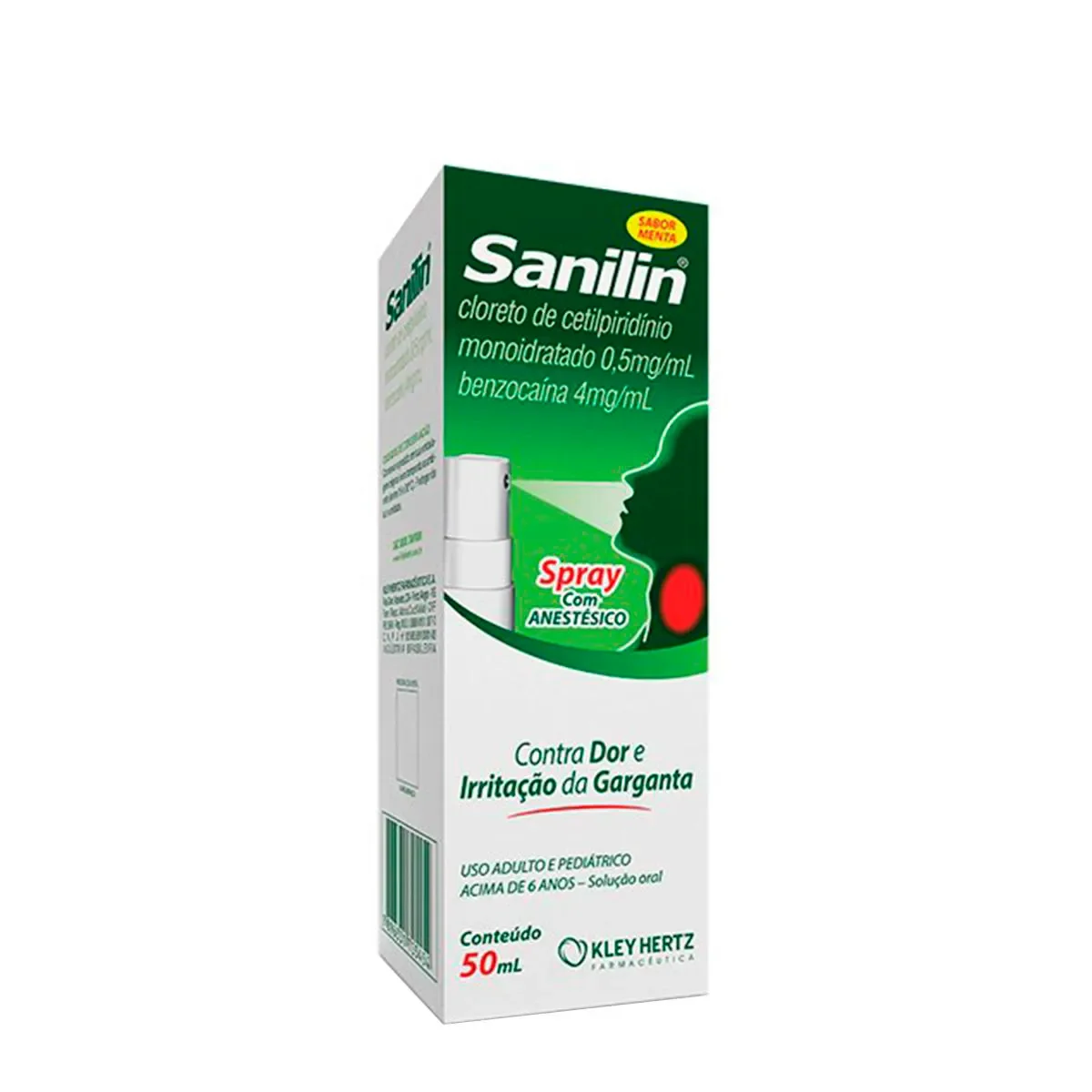 Spray para Garganta Sanilin Menta 50ml - imagem 1