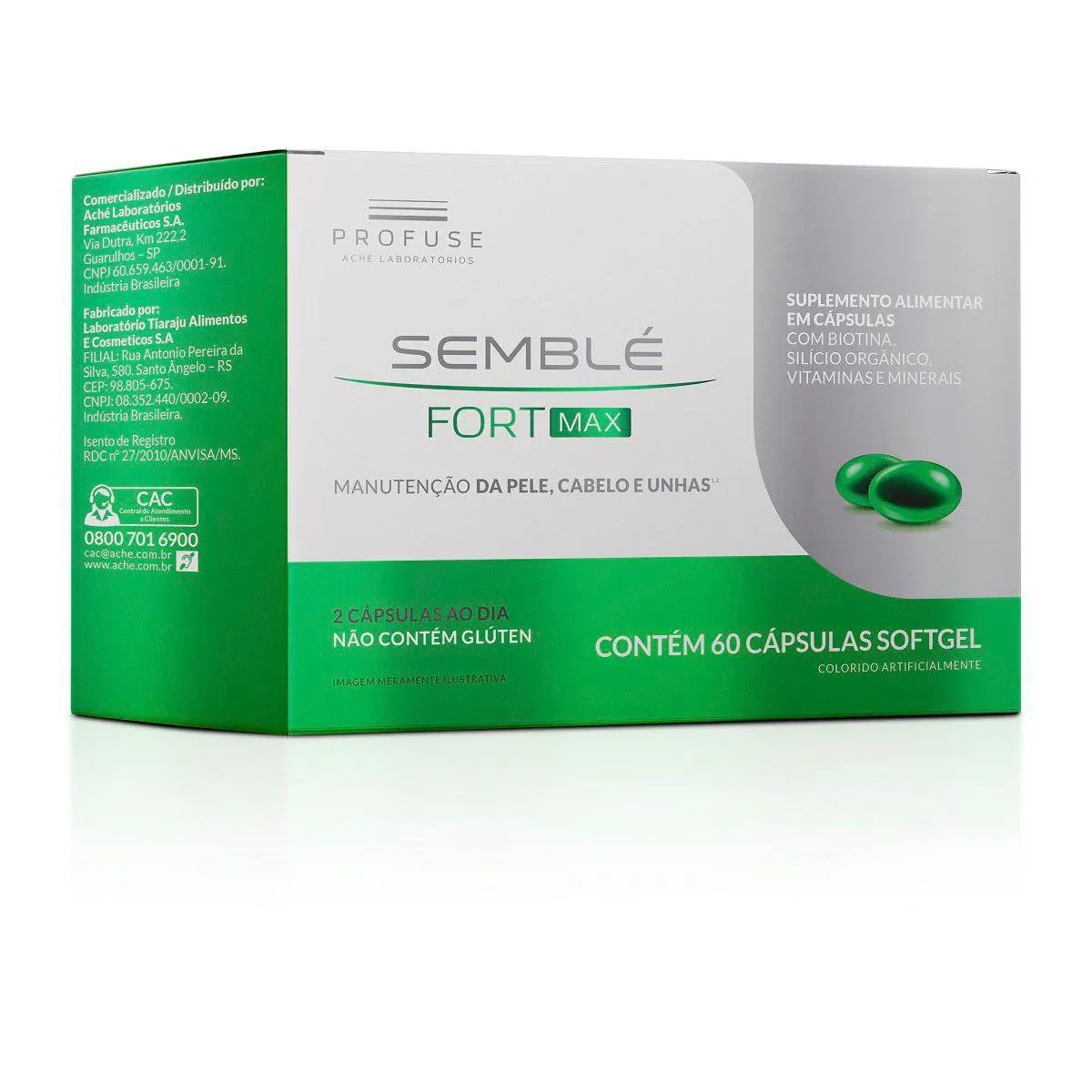 Polivitamínico Semblé Fort Max 60 cápsulas - imagem 1
