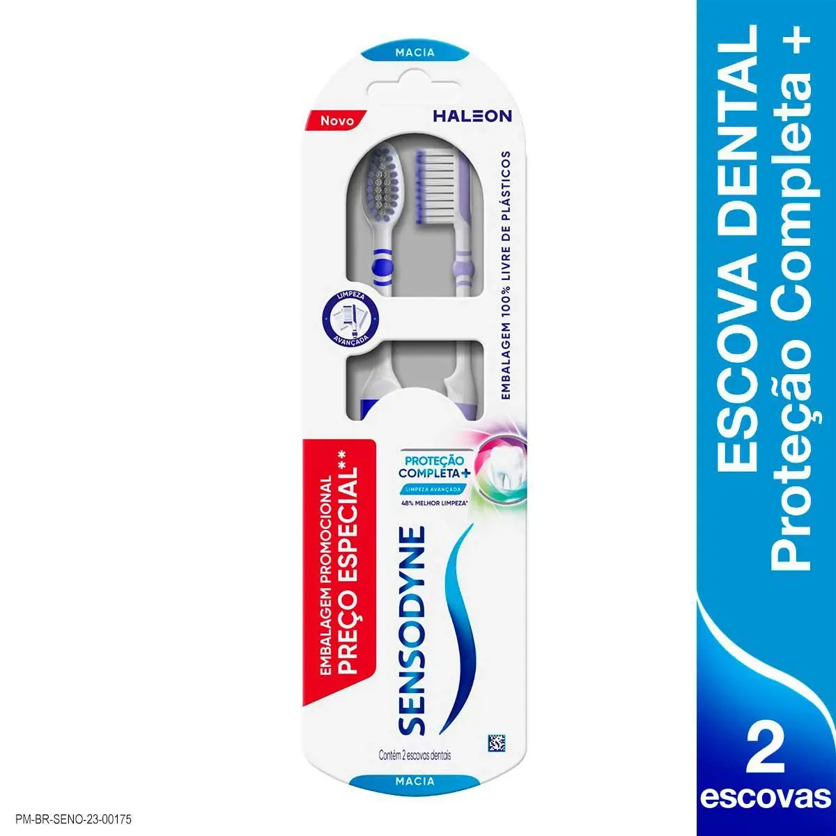 Kit Escova de Dente Sensodyne Proteção Completa+ Macia 2 unidades - imagem 1