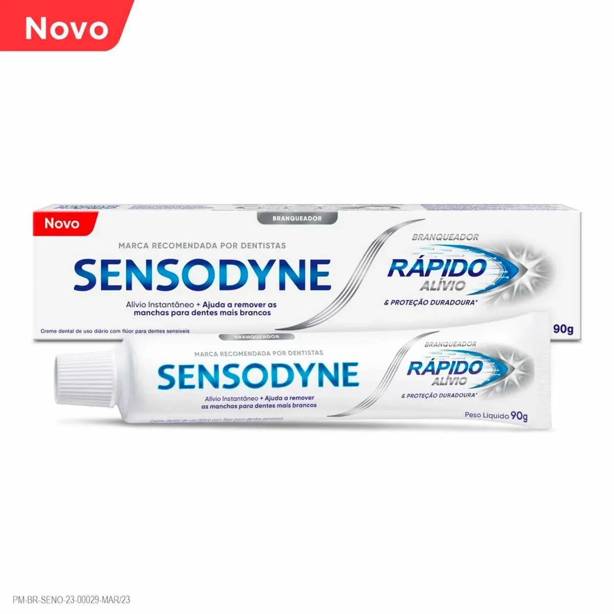 Creme Dental Sensodyne Rápido Alívio Branqueador 90g - imagem 1