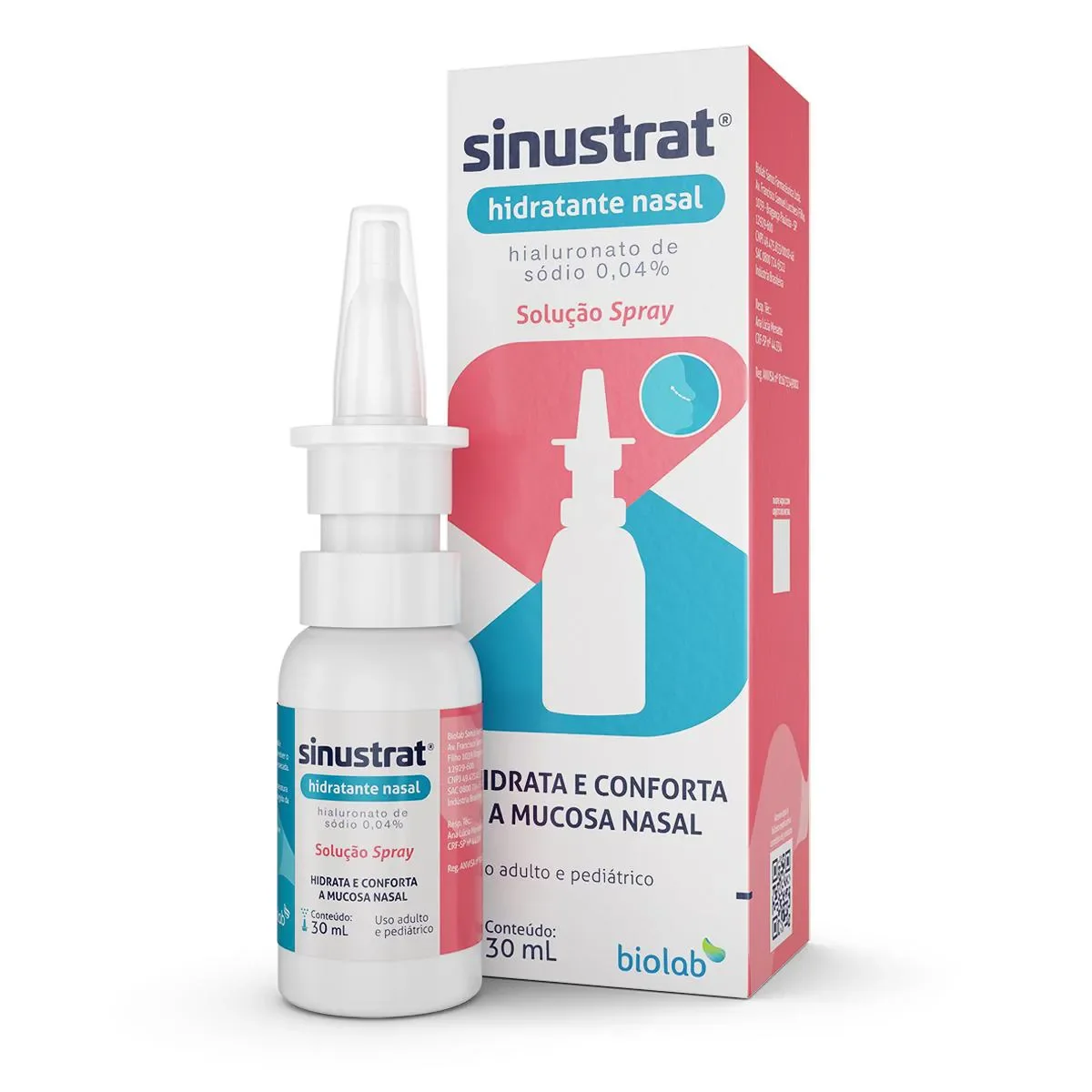 Sinustrat 0,04% Hidratante Nasal Solução Spray 30ml - imagem 1