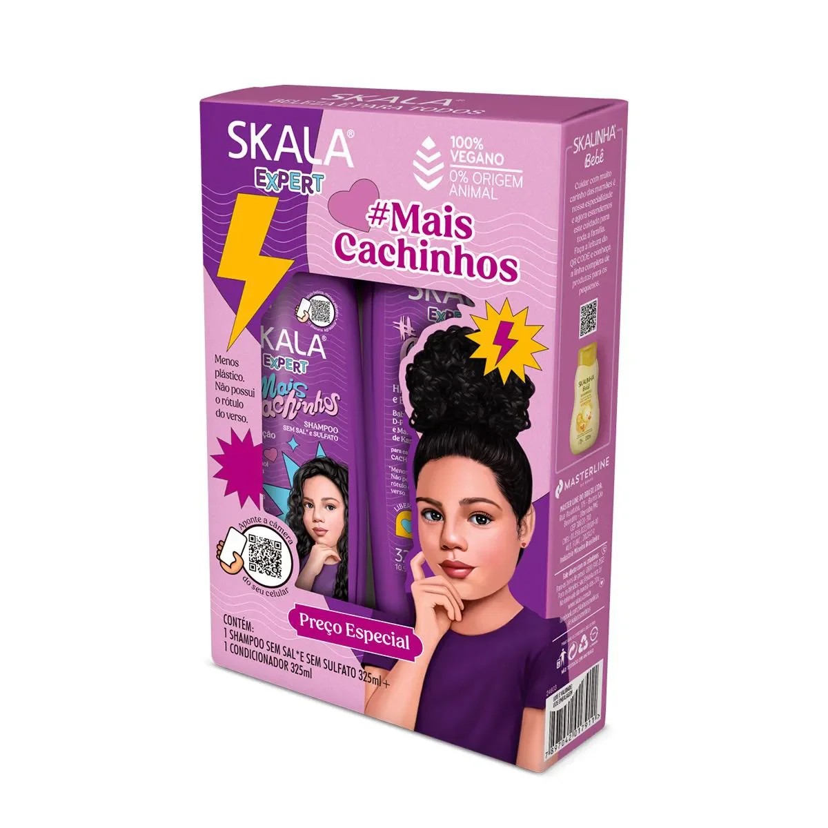Kit #MaisCachinhos Skala Expert Shampoo 325ml + Condicionador 325ml - imagem 1