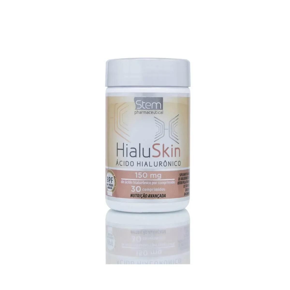 HialuSkin Ácido Hialurônico 150gm Stem com 30 comprimidos - imagem 1