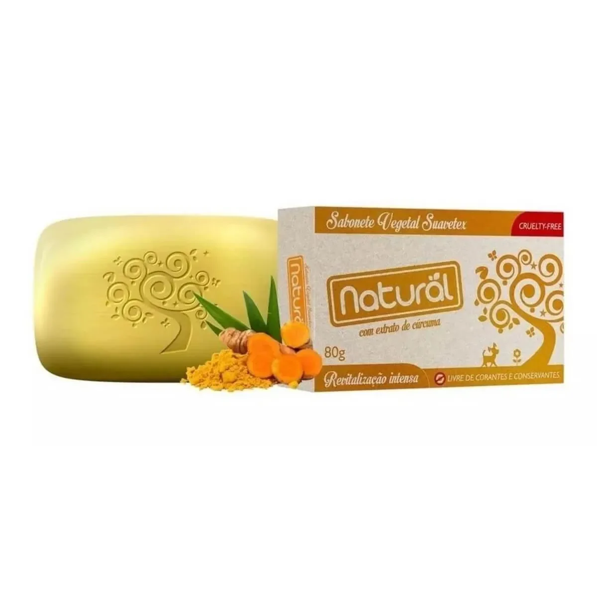 Sabonete em Barra Vegetal Natural Cúrcuma - imagem 1