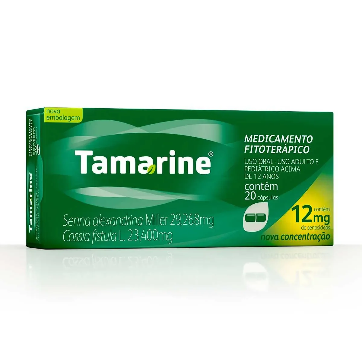 Laxante Fitoterápico Tamarine 12mg 20 cápsulas - imagem 1