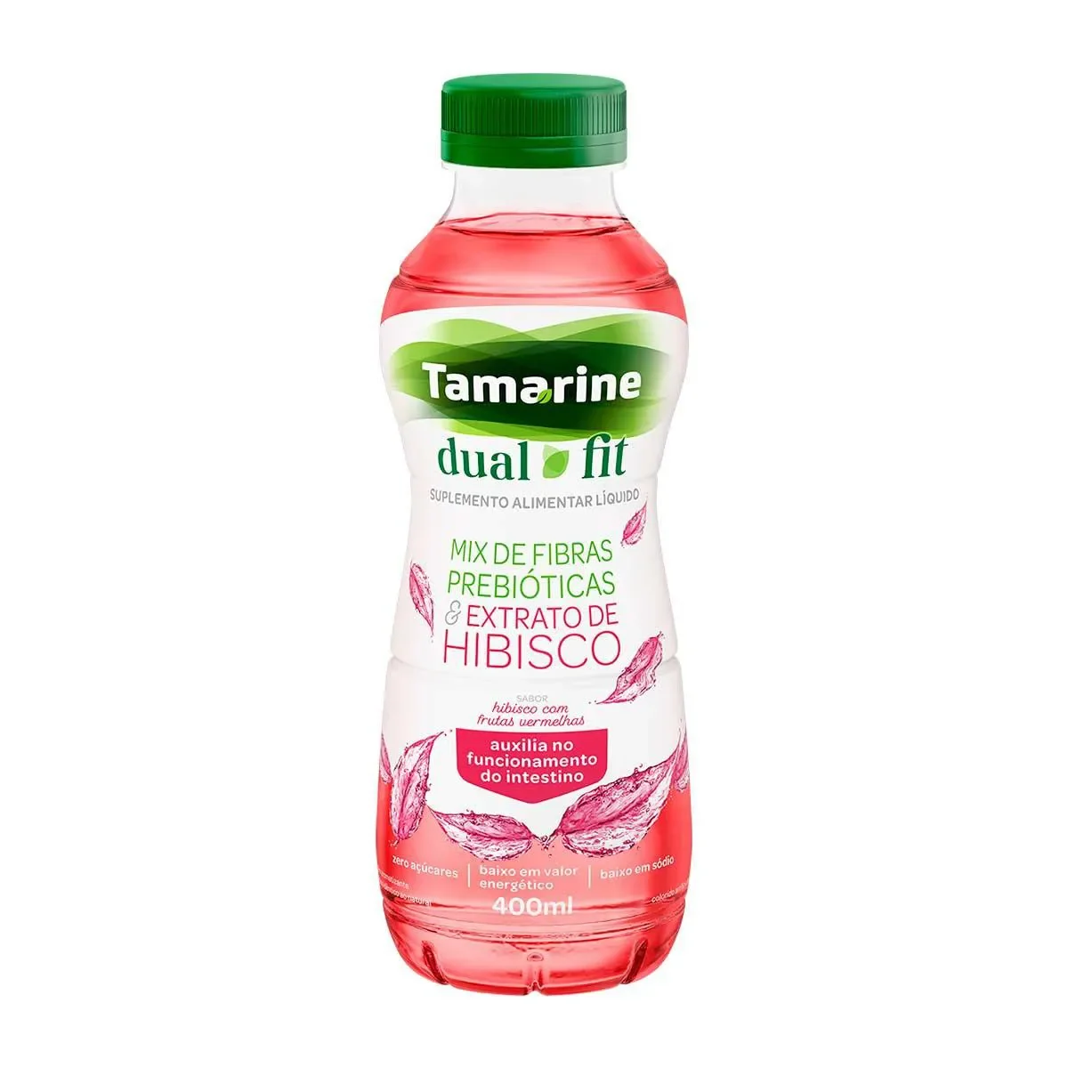 Suplemento Alimentar Líquido Tamarine Dual Sabor Hibisco com Frutas Vermelhas 400ml - imagem 1