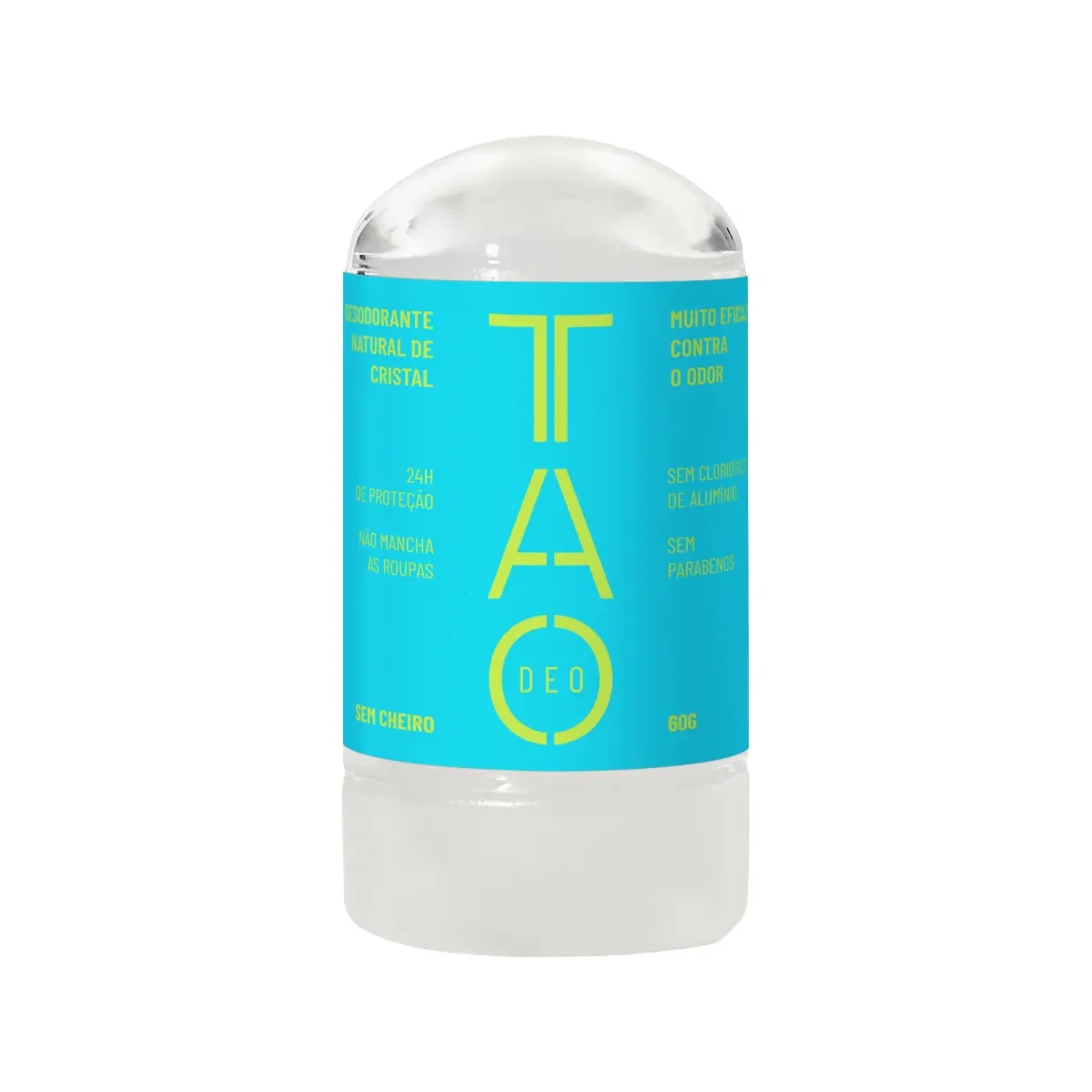 Desodorante Natural TAO Deo Stick Cristal Sem Perfume Azul 60g - imagem 1